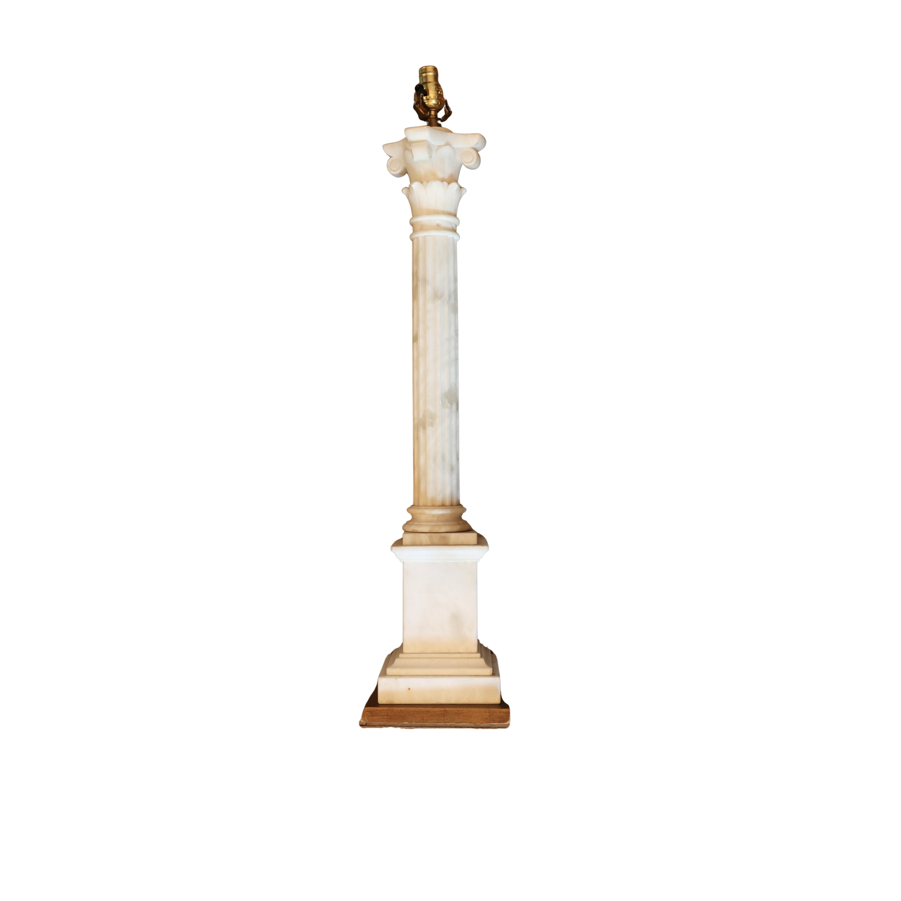 Alabaster Corinthian Column Lamp