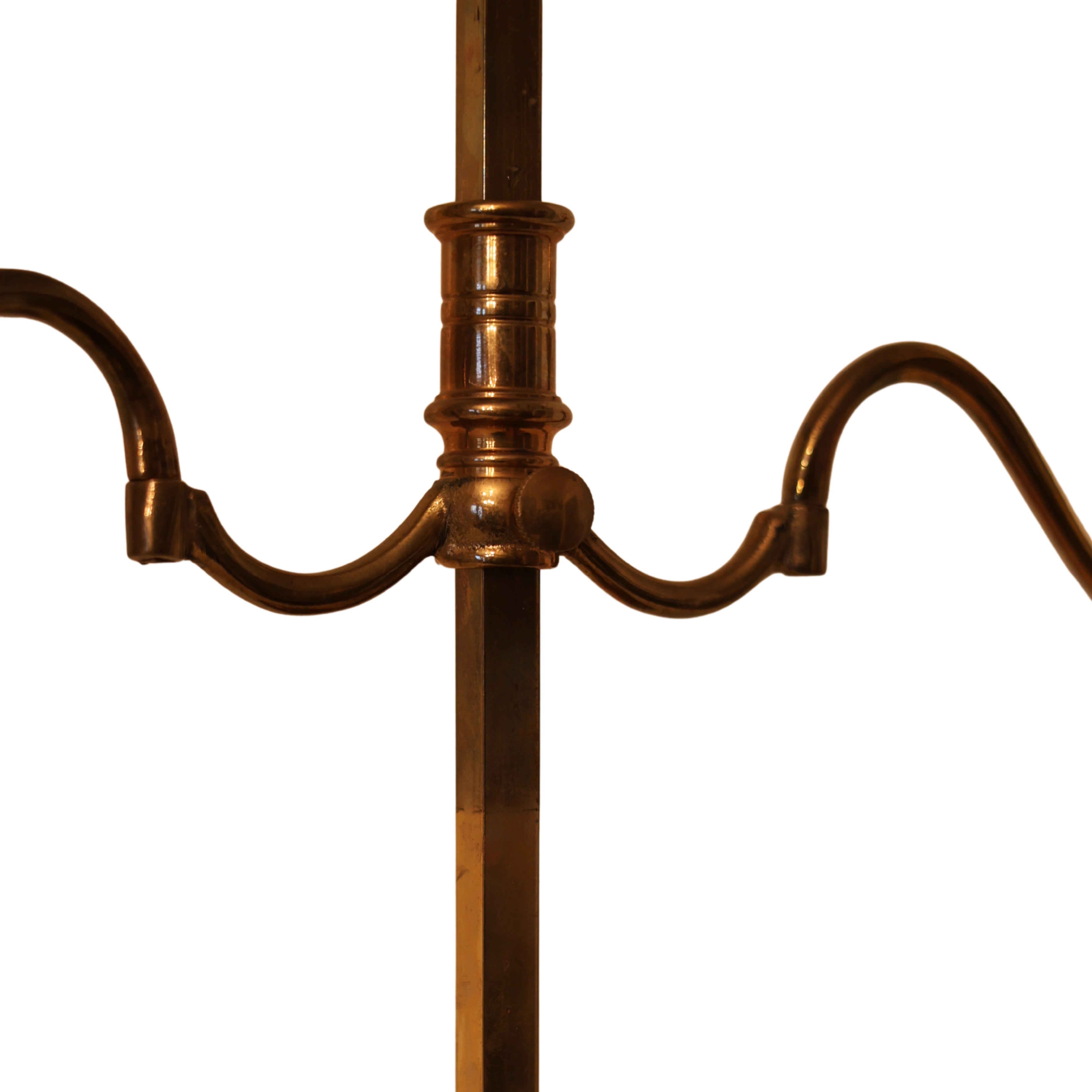 Adjustable Brass Double-Arm Chamberstick (Frederick Cooper)