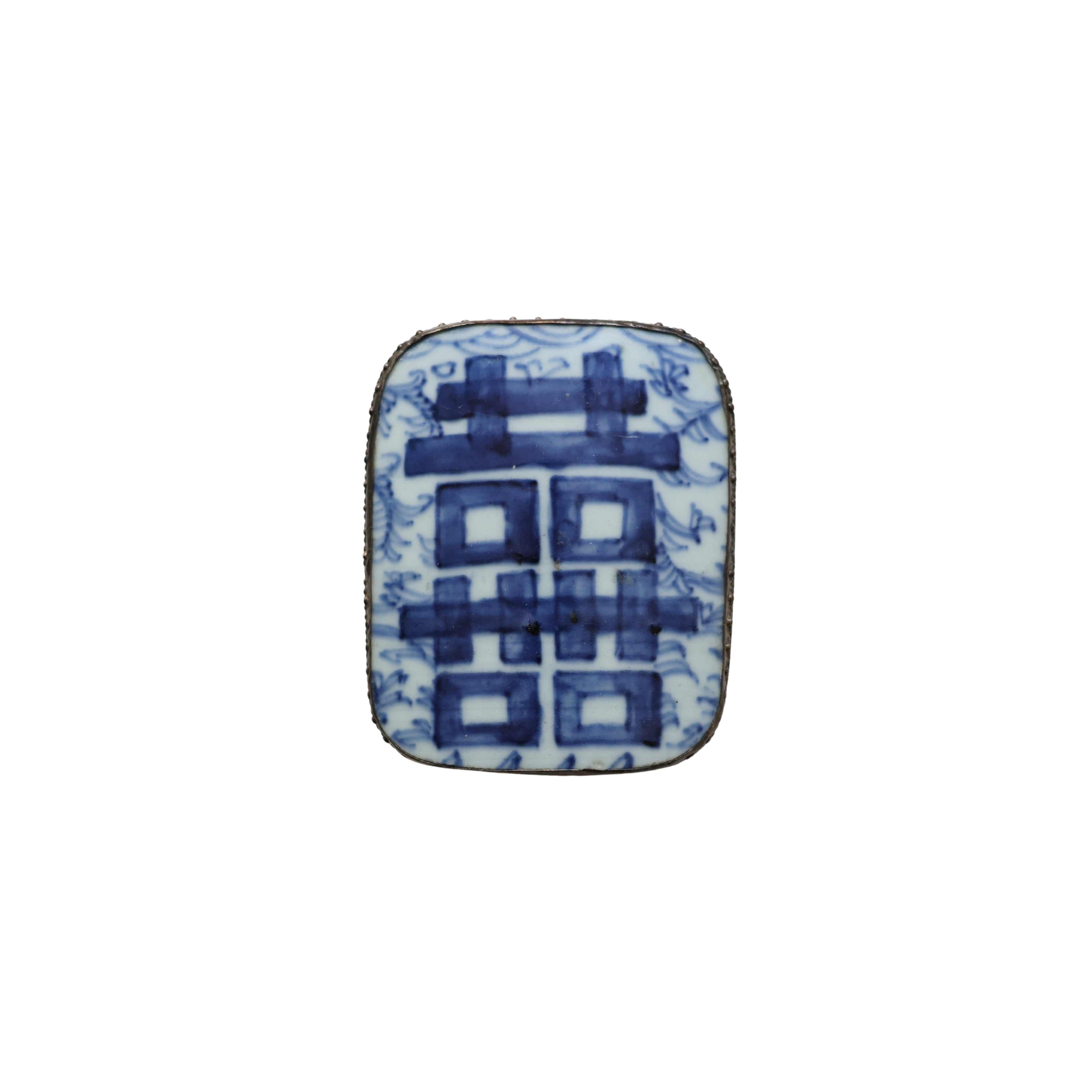 Mounted Chinese Porcelain Shard Box