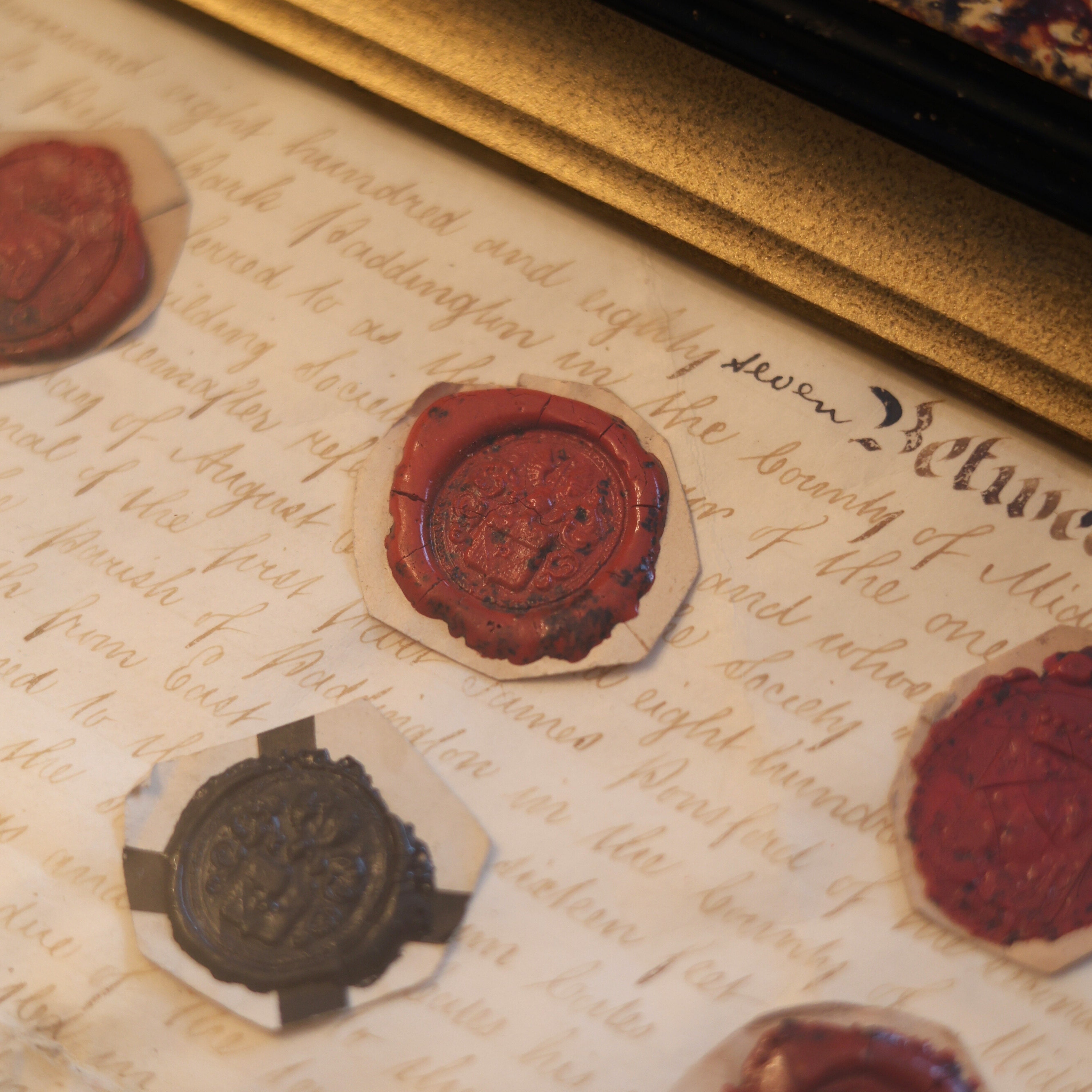 19th c. Heraldic Wax Seal Collection
