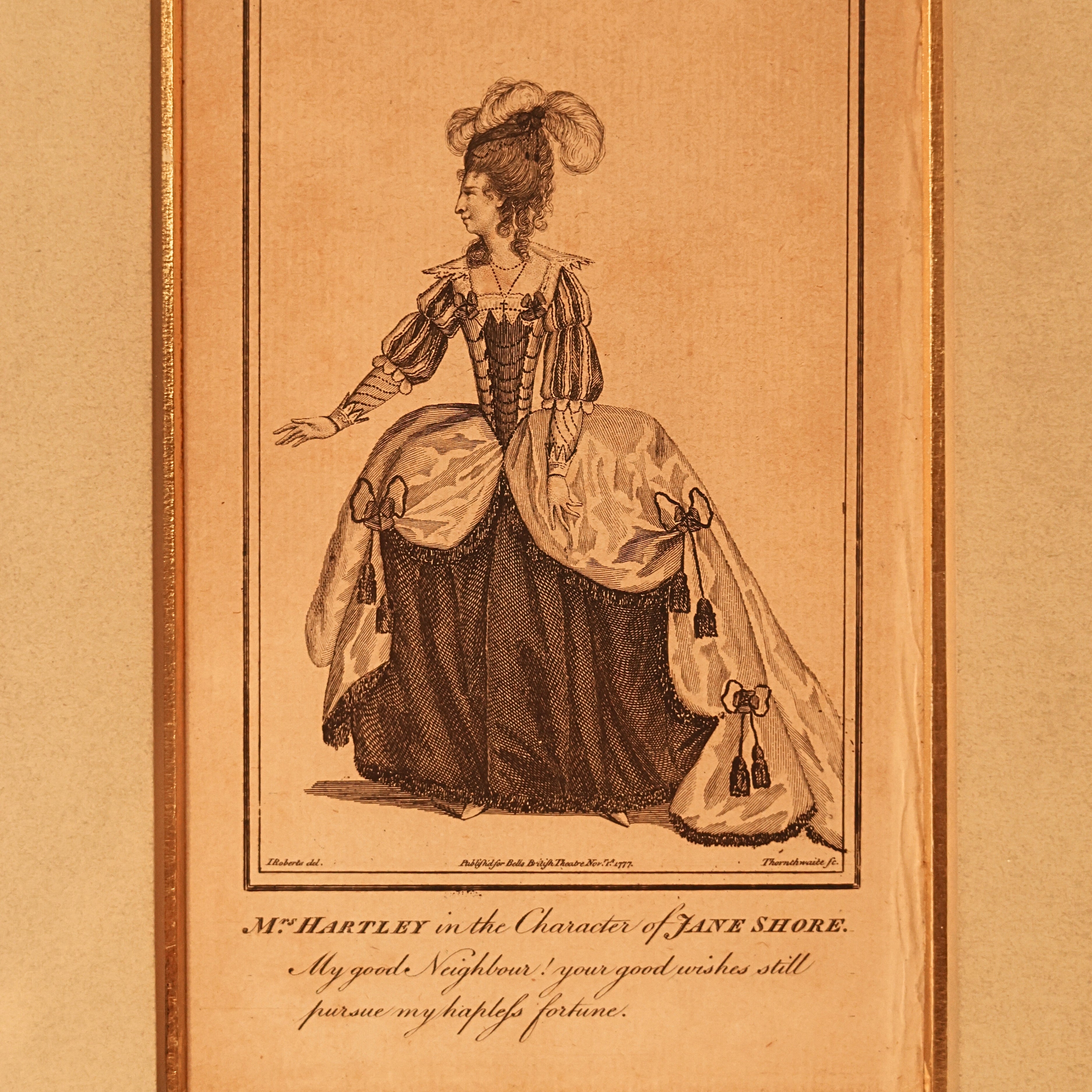 18th c. Bell’s British Theatre Engravings — Corlyn and Jane Shore