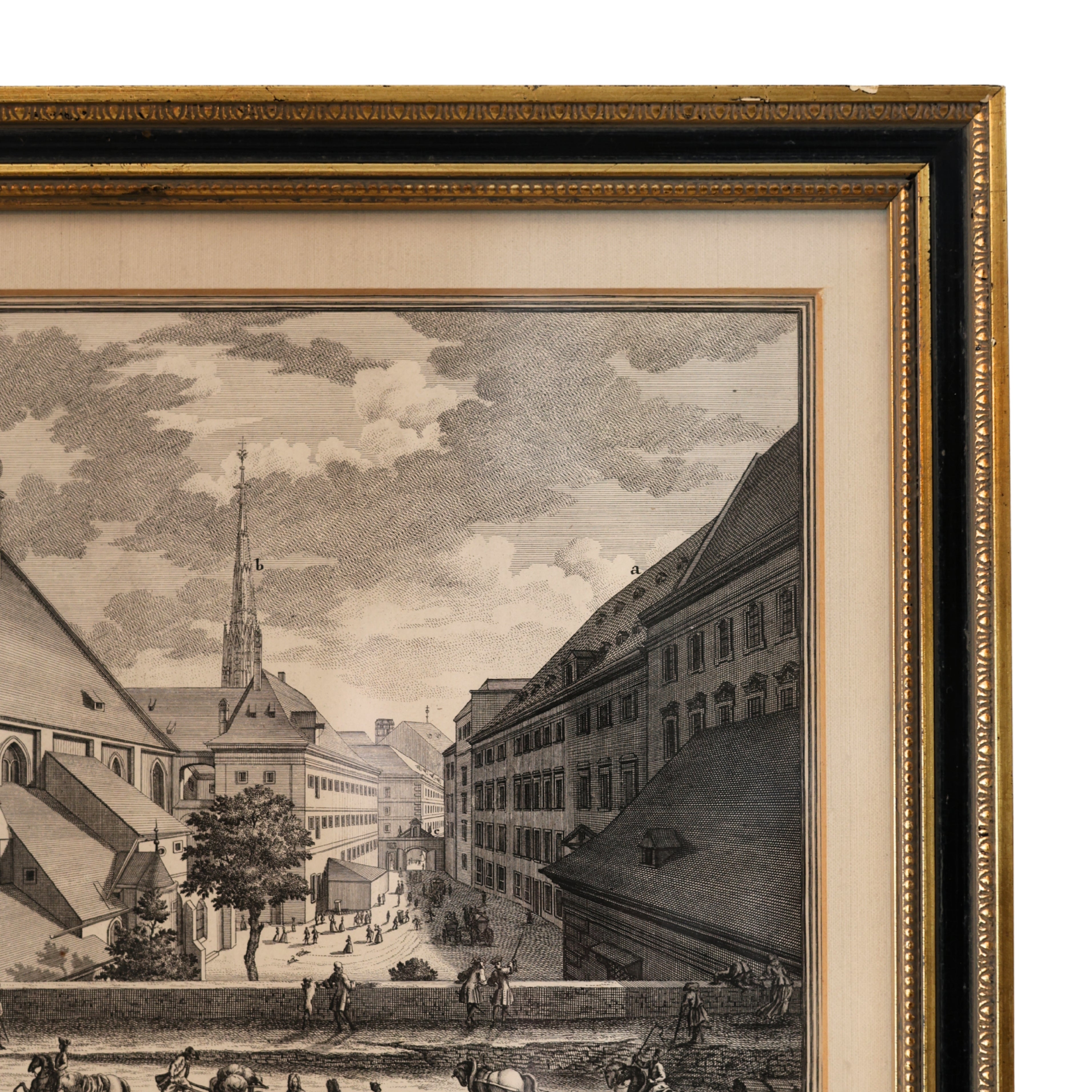 18th c. Engraving St. Jacob’s Church, Vienna
