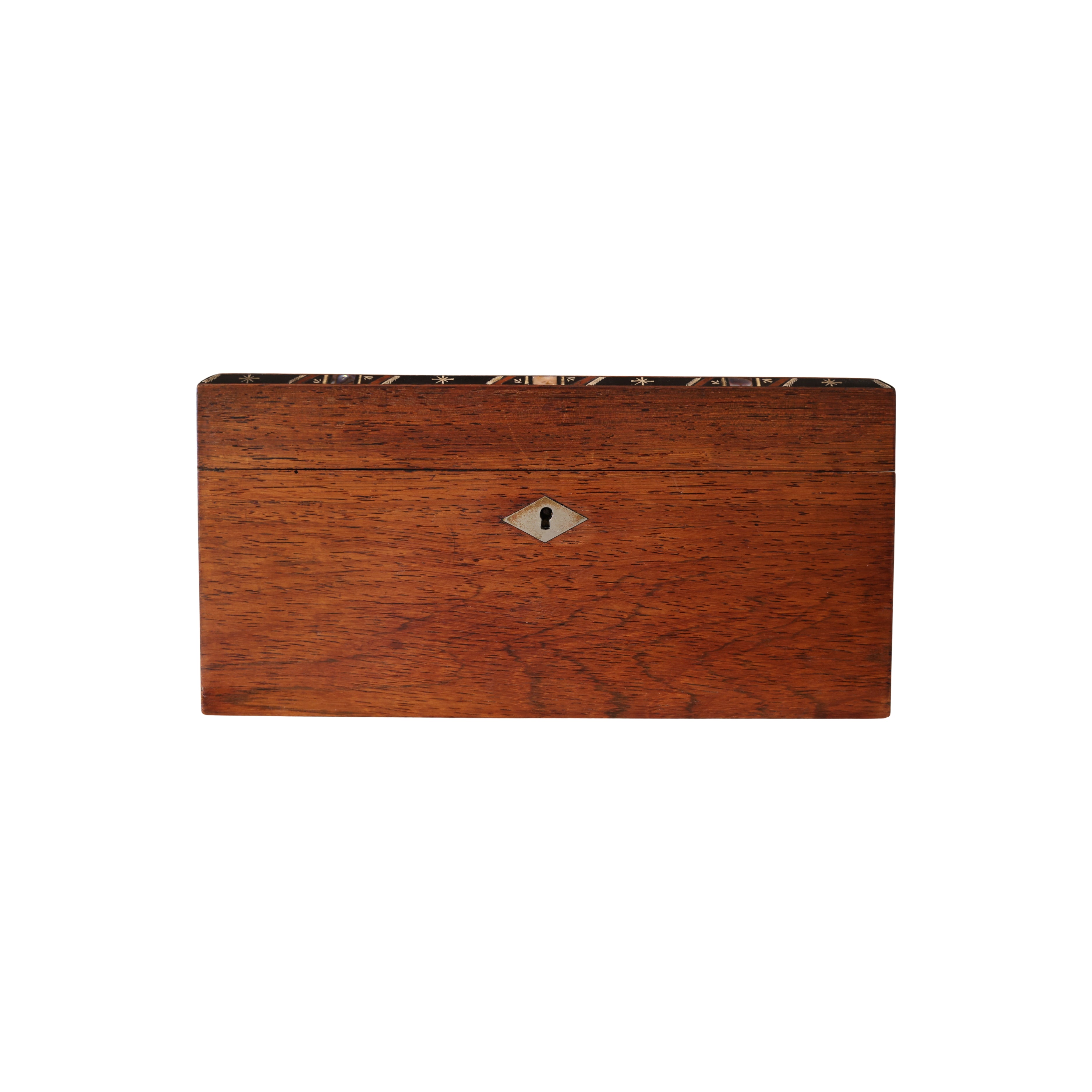 Inlaid Burl Sewing Box