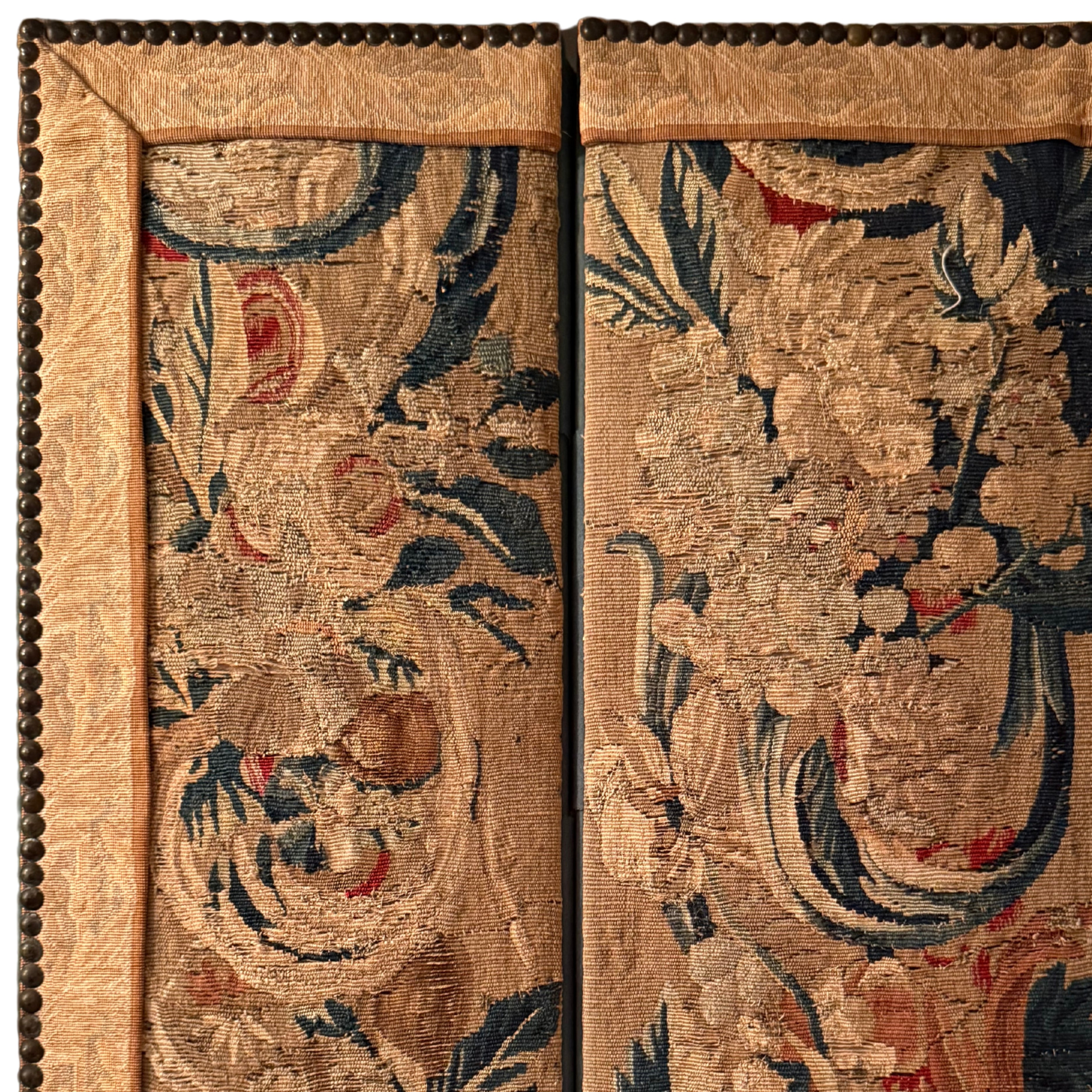18th c. French Aubusson Tapestry Table Screen