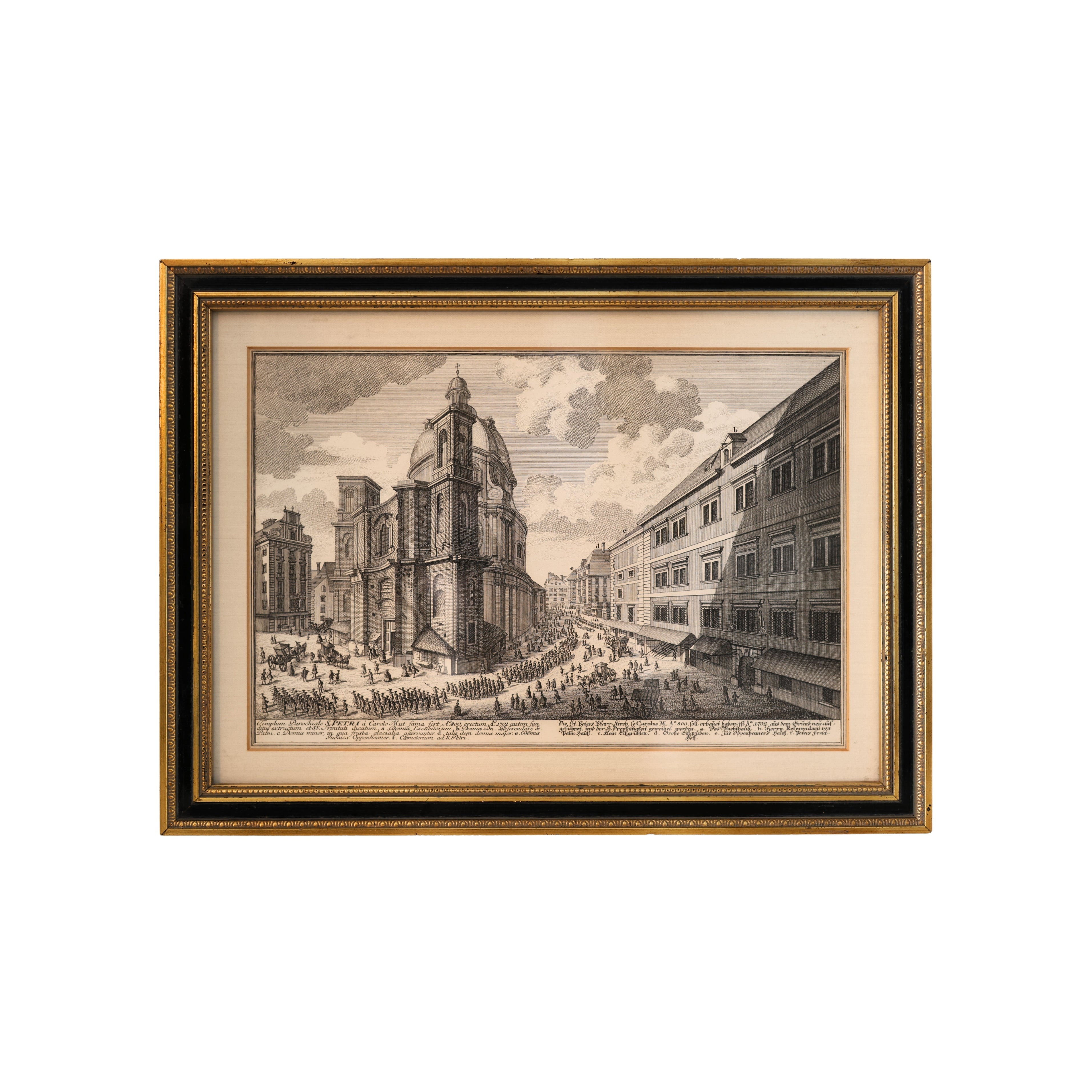 18th c. Engraving St. Peter’s Church, Vienna