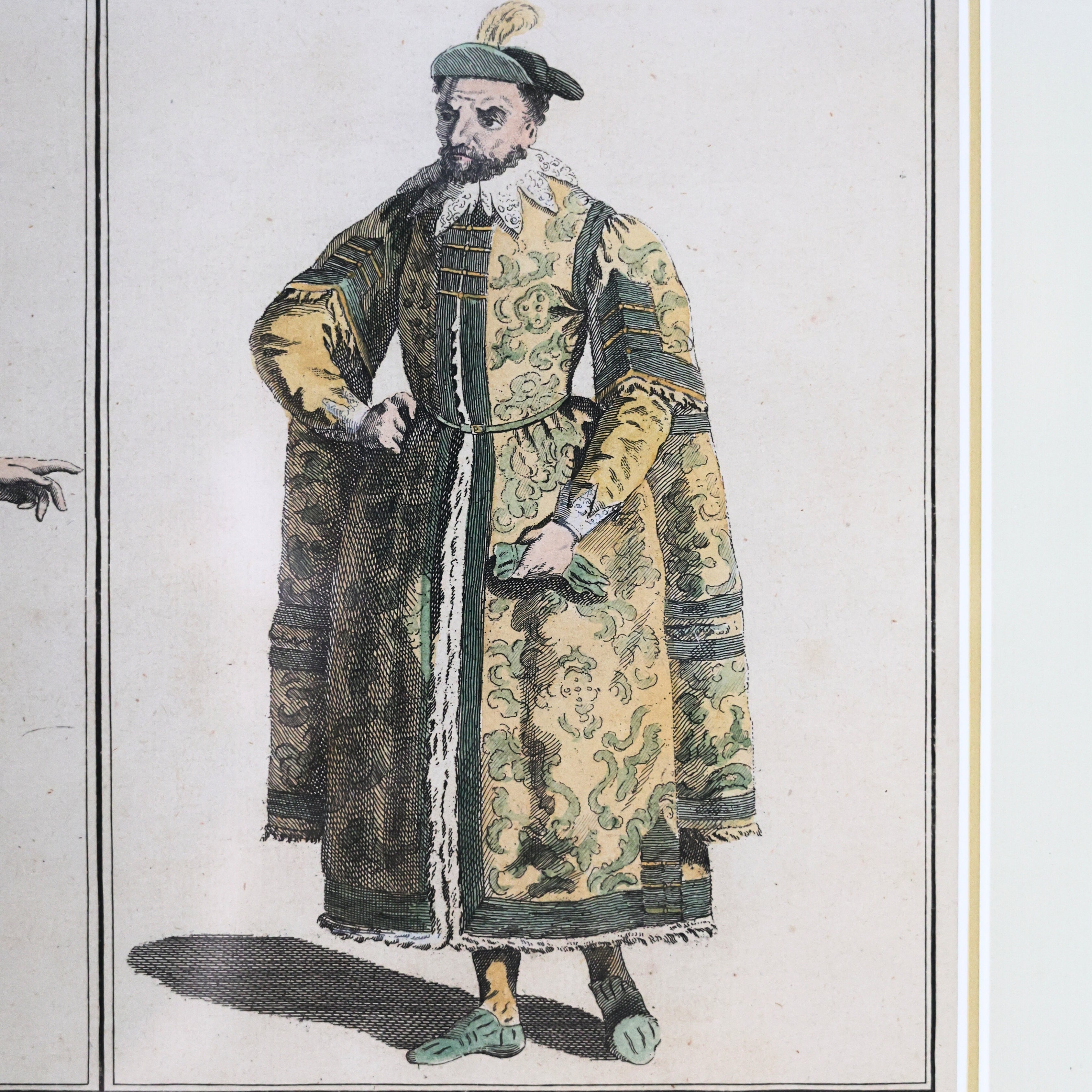 18th c. Historical Fashion Engraving of London Dress – Lord Mayor and Merchant of London