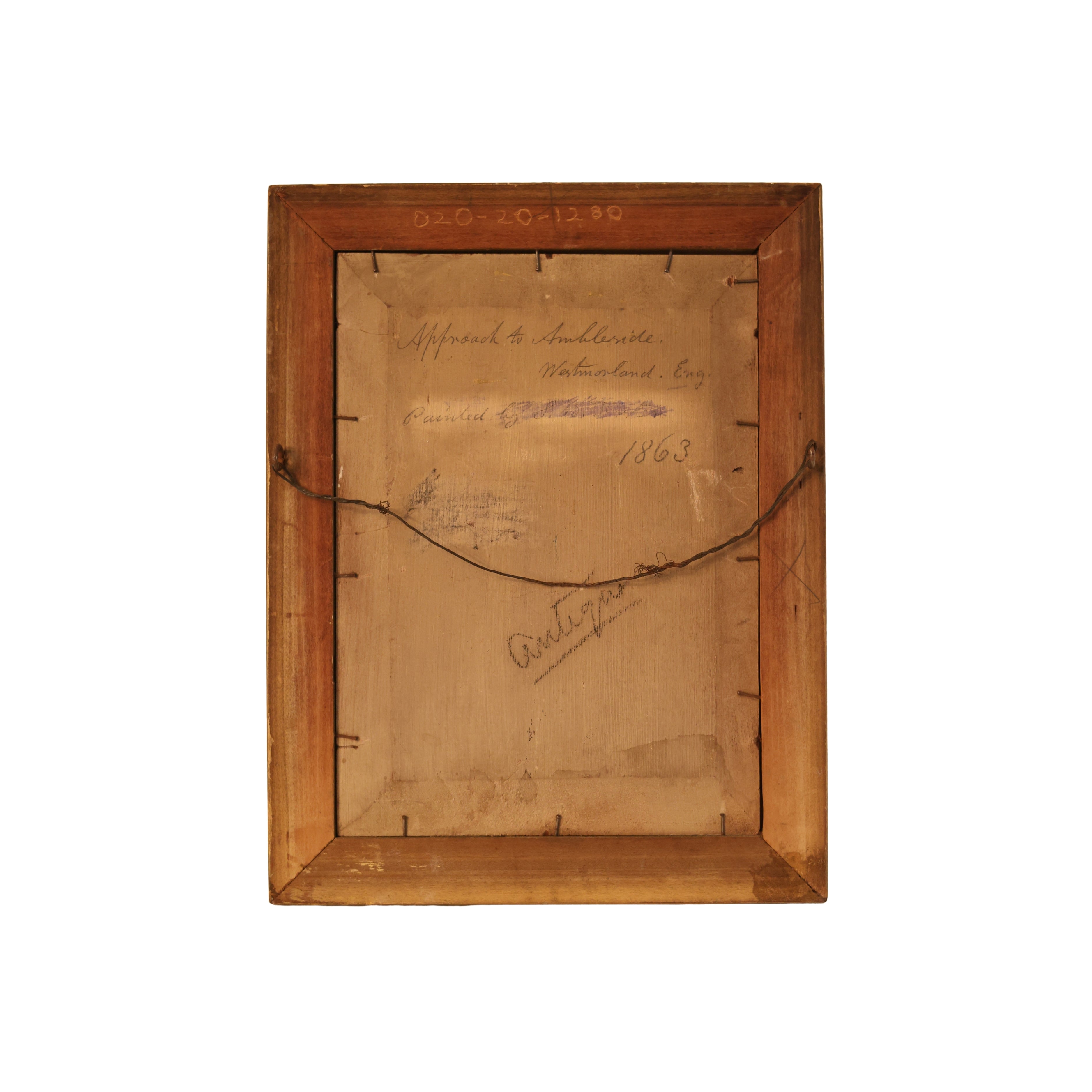 c. 1863 Country Estate Oil Painting, "Approach to Ambleside"