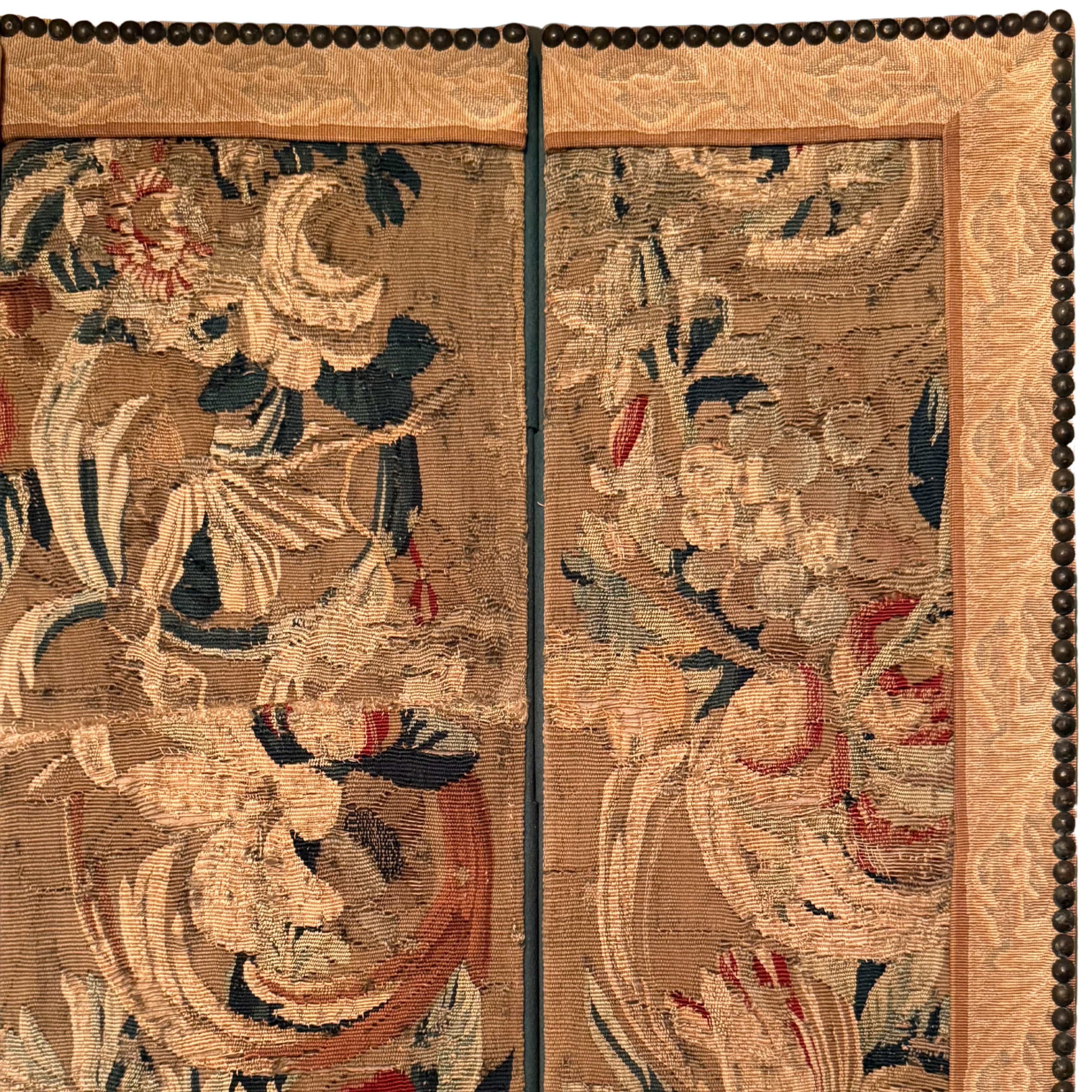 18th c. French Aubusson Tapestry Table Screen