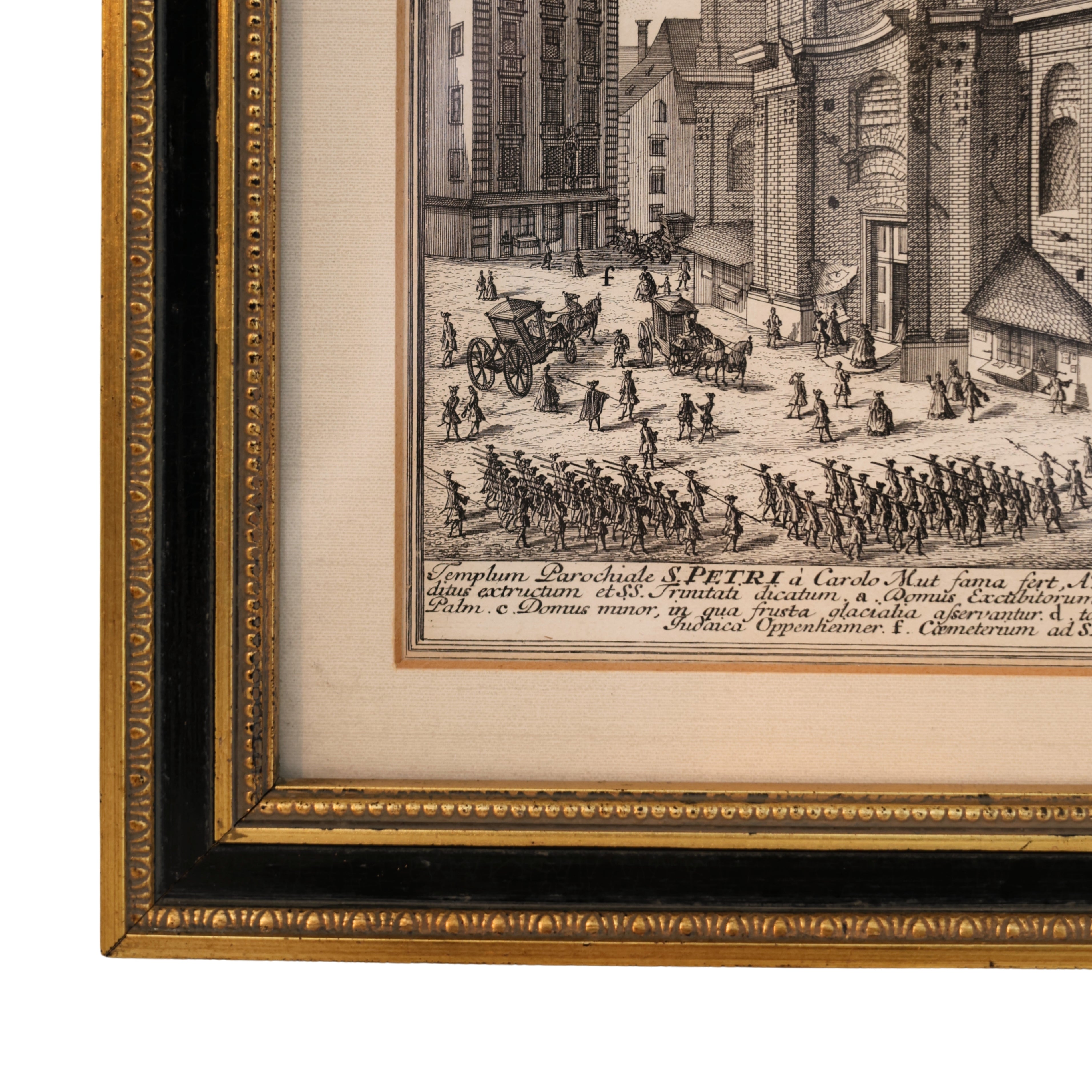18th c. Engraving St. Peter’s Church, Vienna