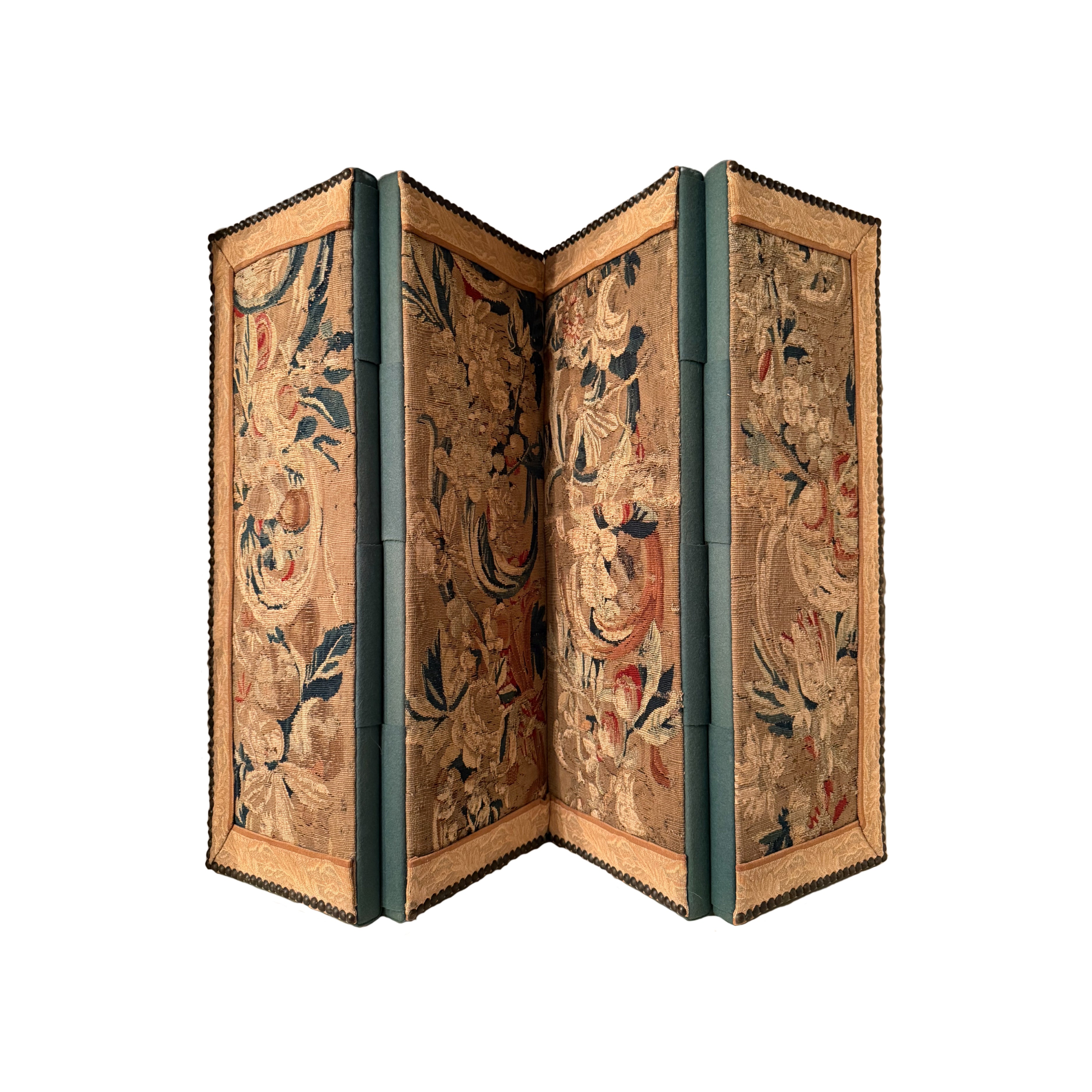 18th c. French Aubusson Tapestry Table Screen