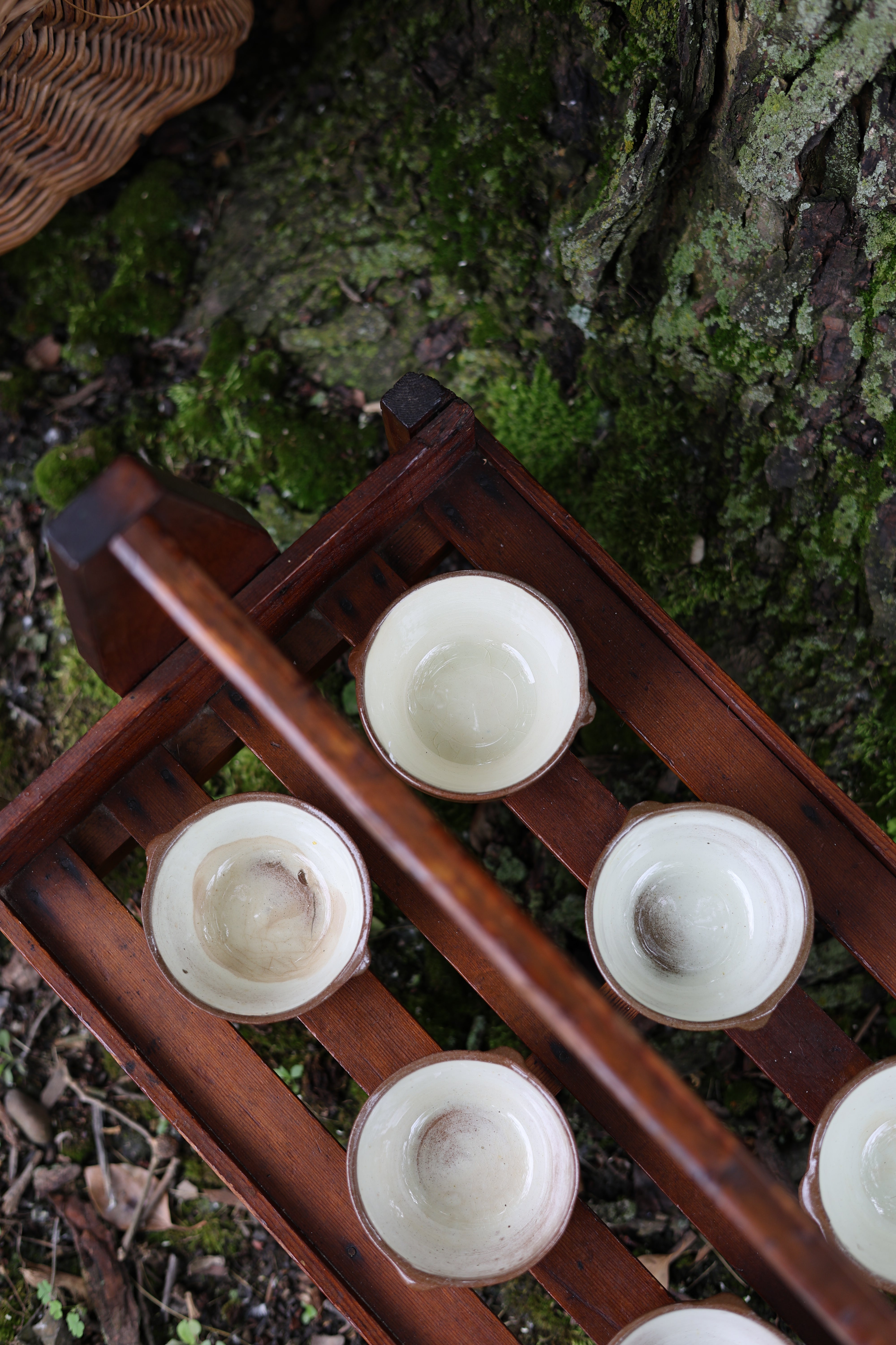 Glazed Redware Condiment Bowls