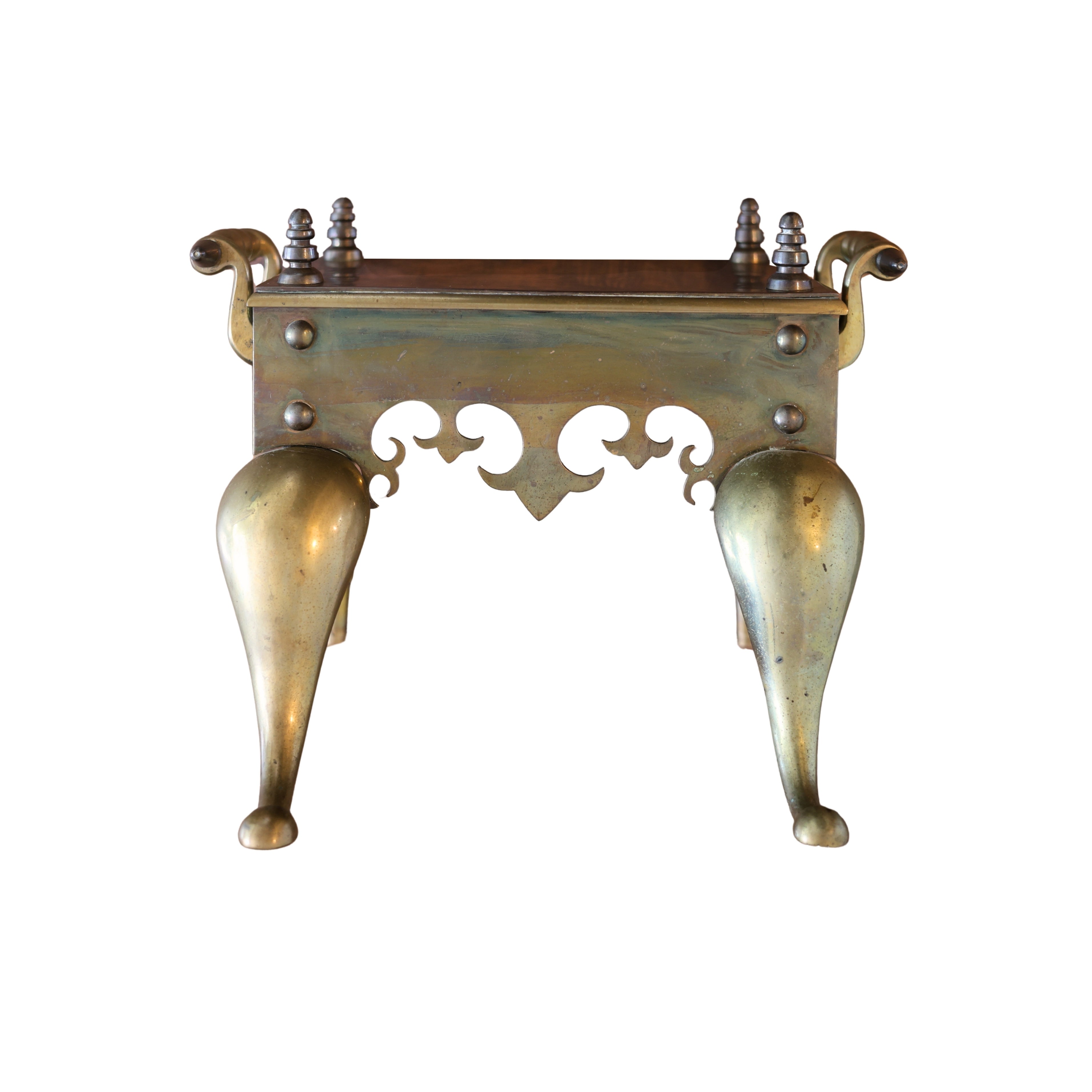 English Brass Fireplace Footman
