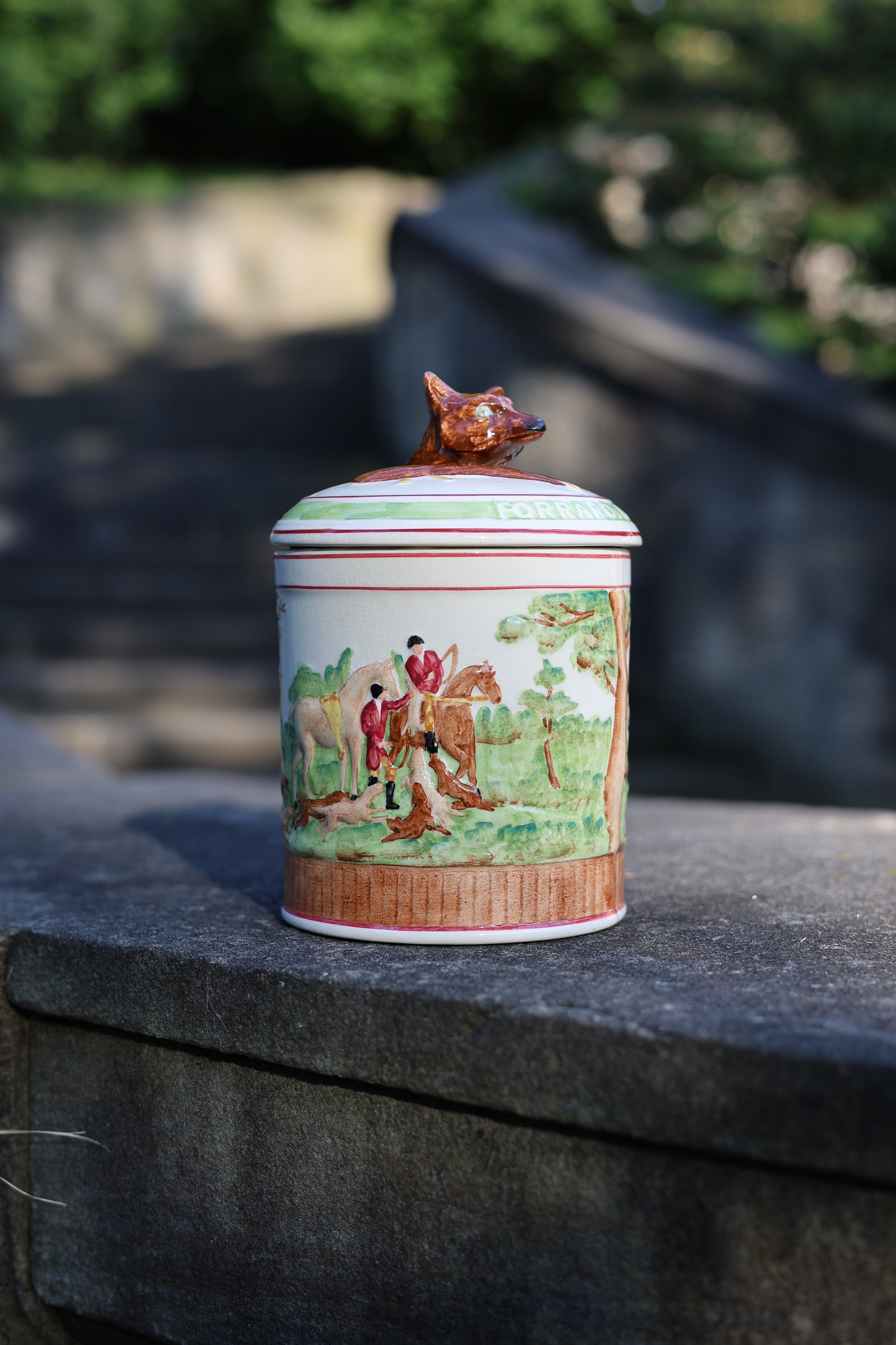 c. 1930s Wedgwood "D'Ye Ken John Peel" Biscuit Barrel