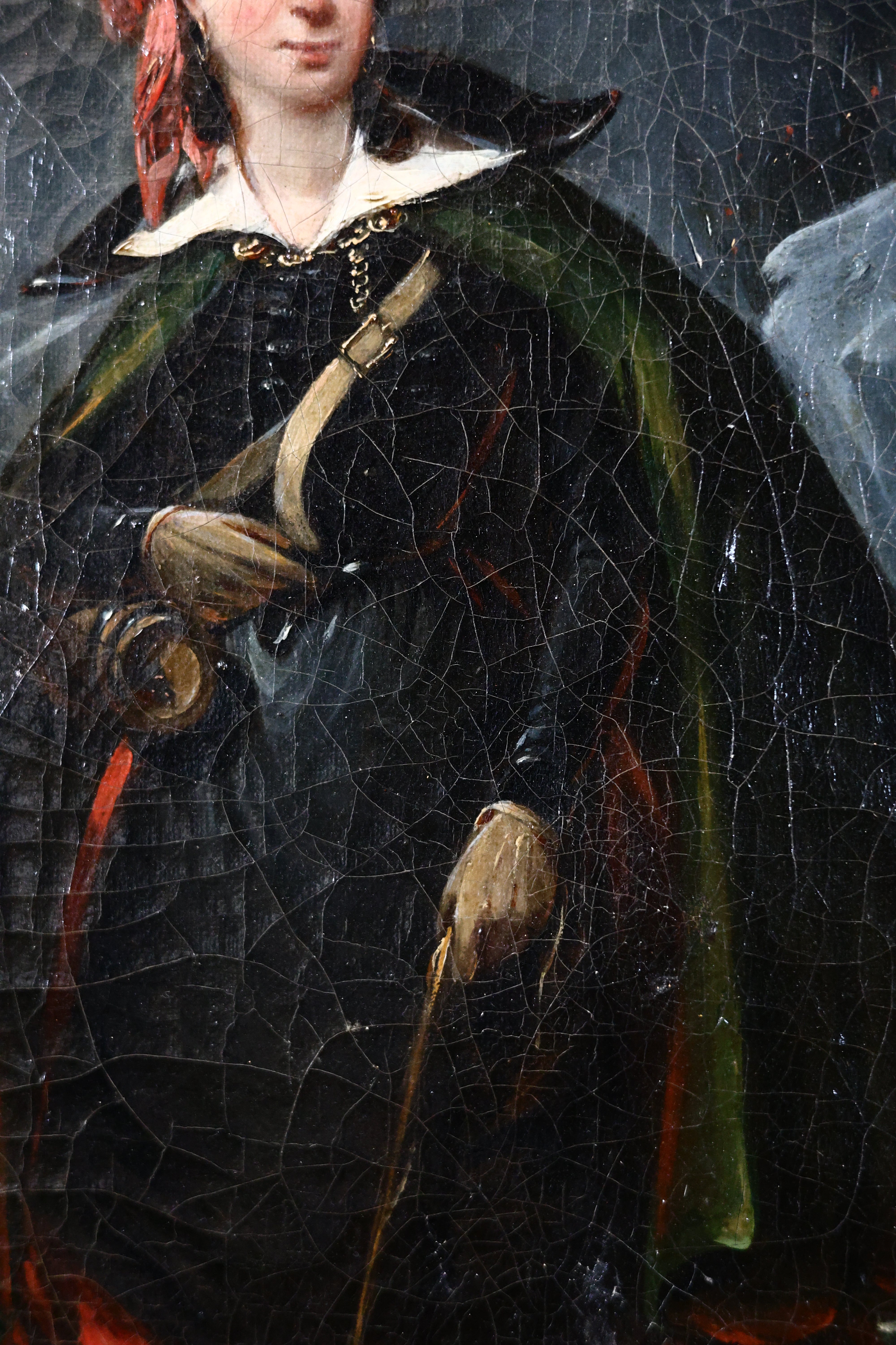 19th c. Oil Portrait of a Scottish Woman