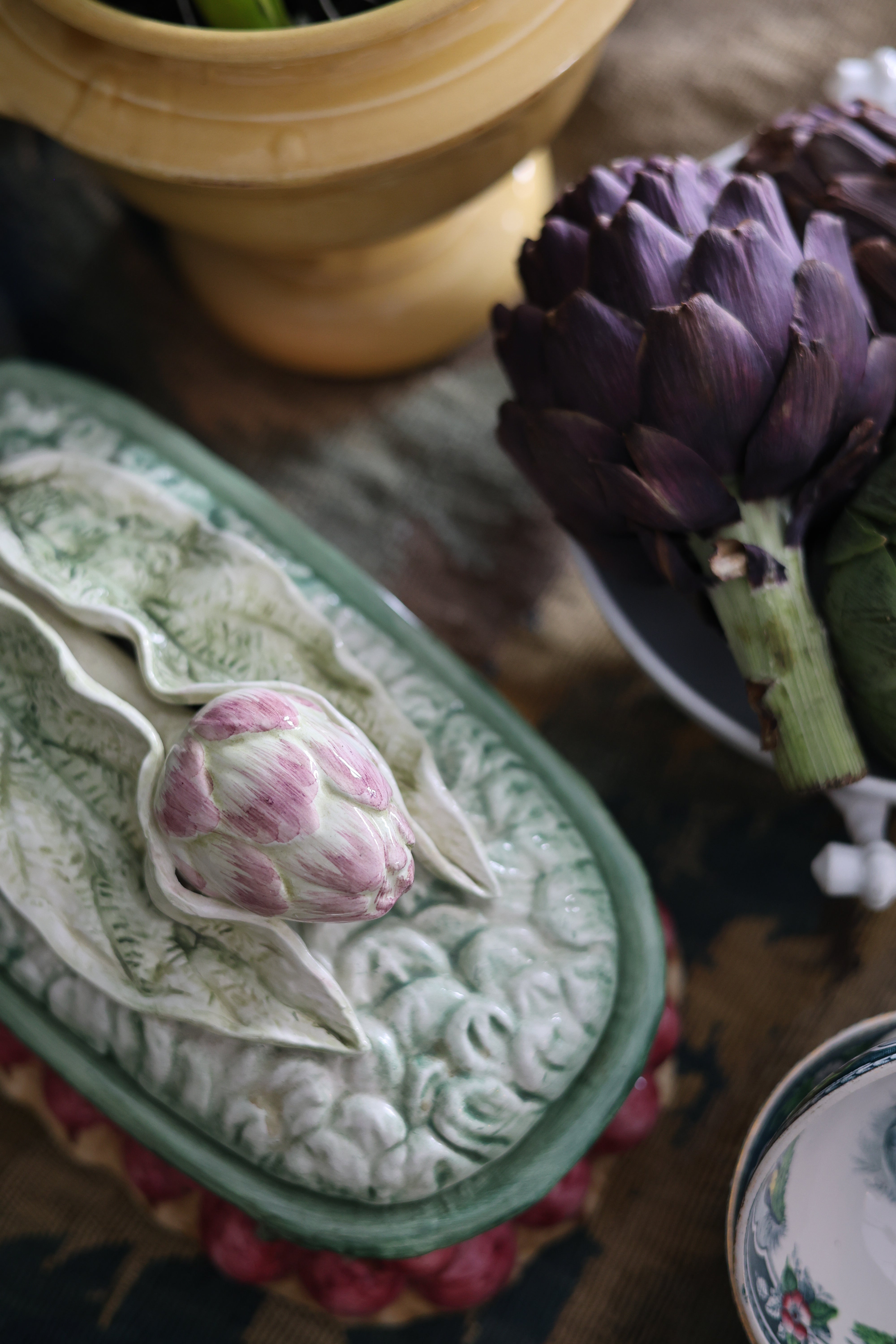 Tiffany & Co. Nove Italia Majolica Artichoke Tureen
