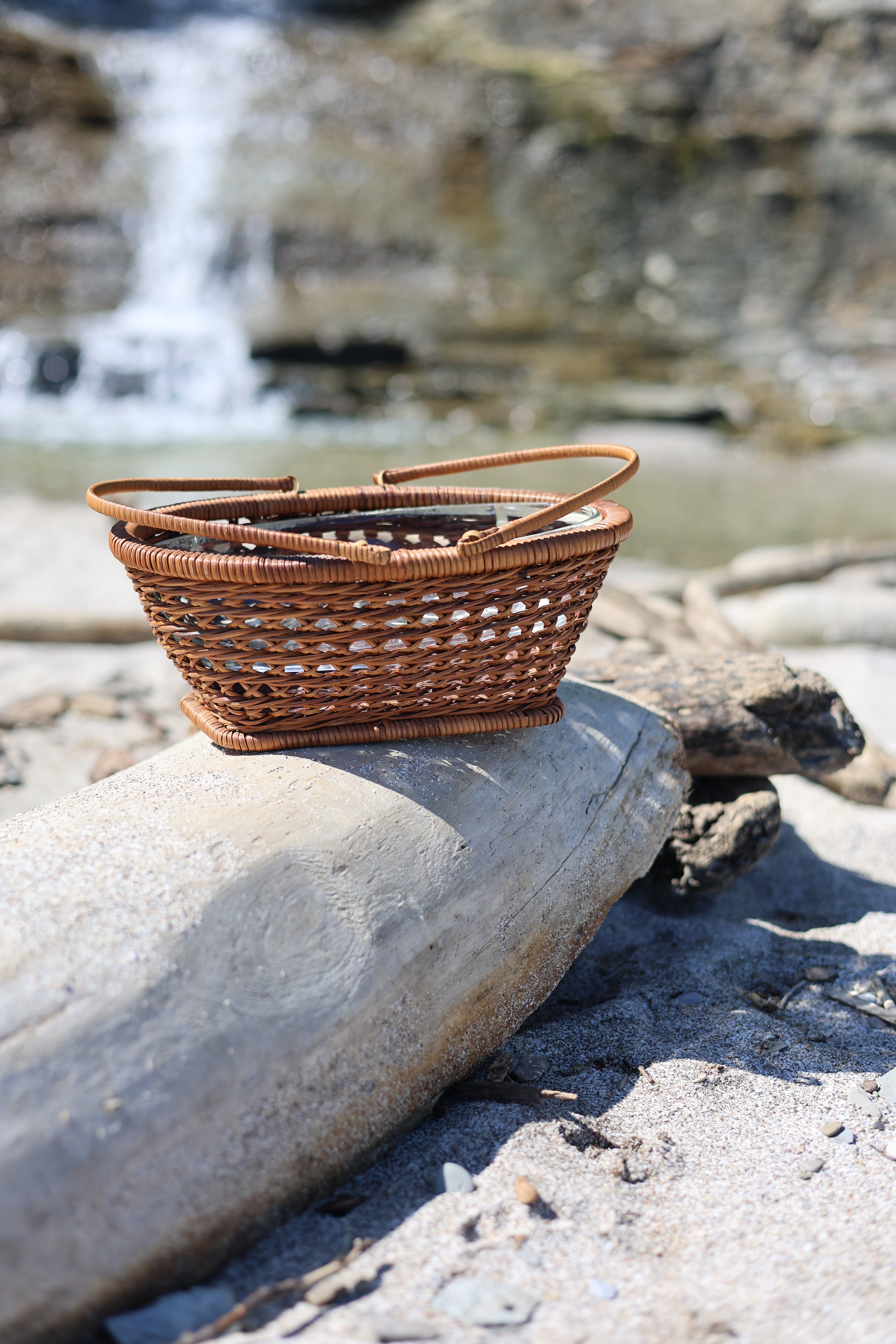 Woven Wicker Serving Basket