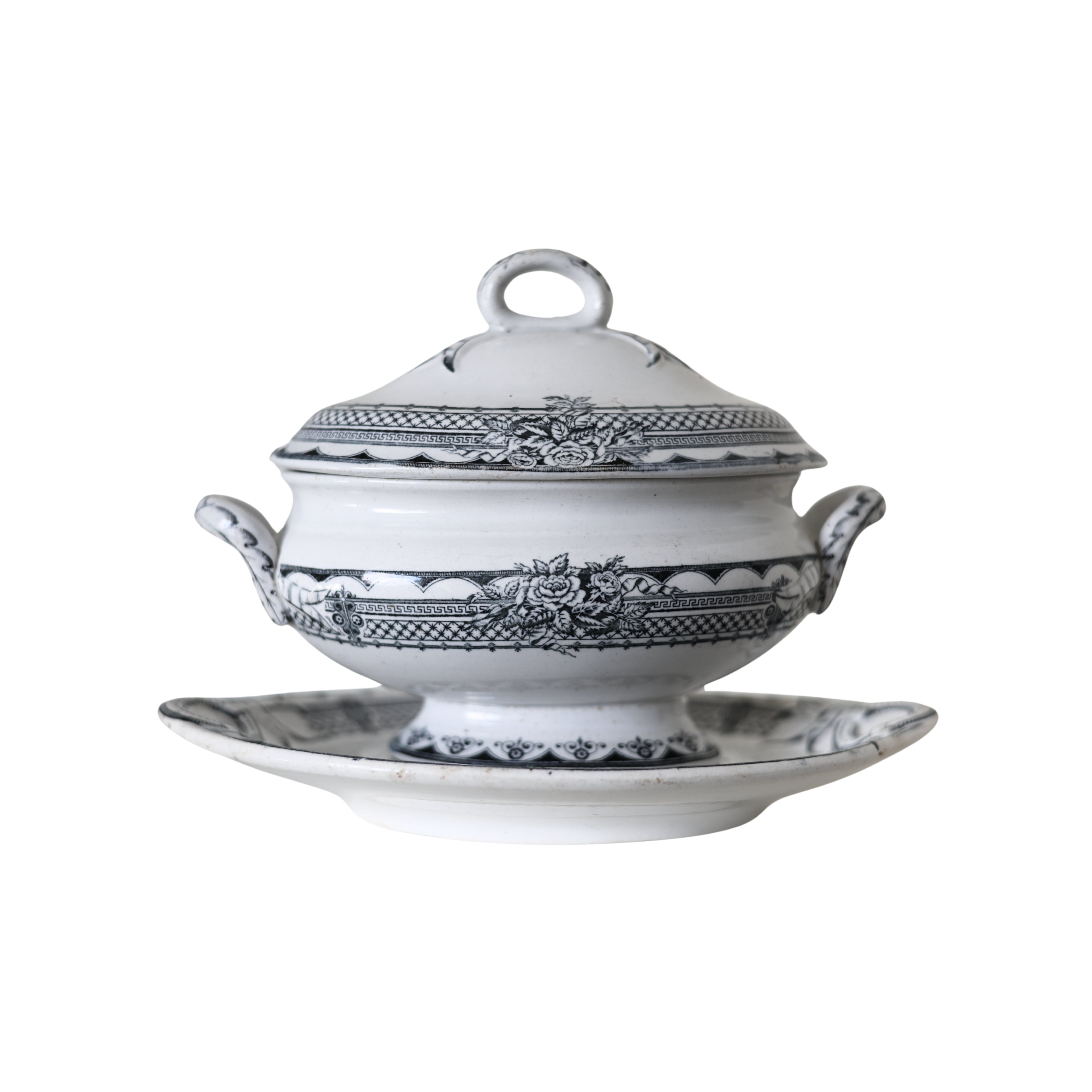 W.F. & Co. “Victoria” Sauce Tureen with Underplate