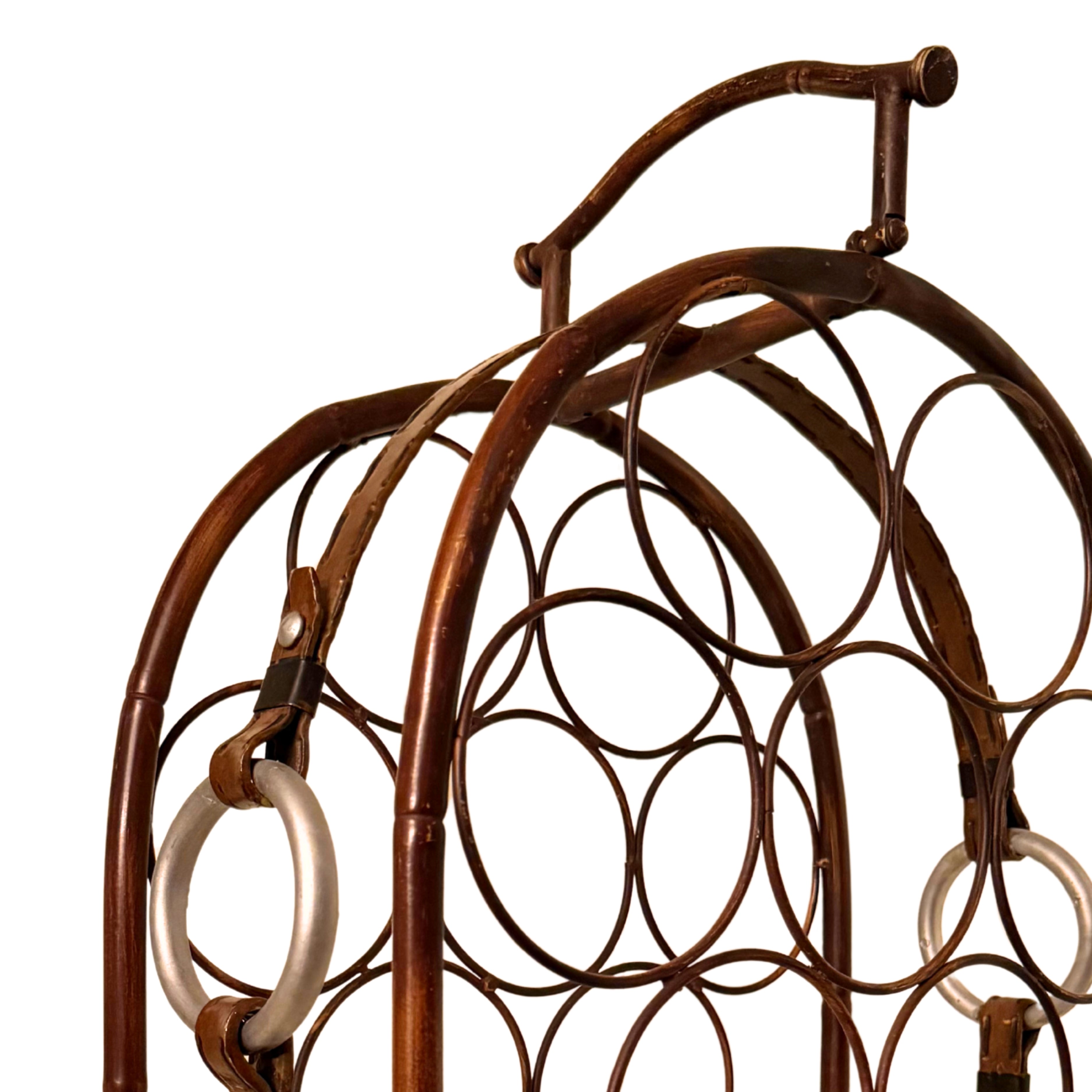Trompe-l’œil Wine Rack by Jacques Adnet