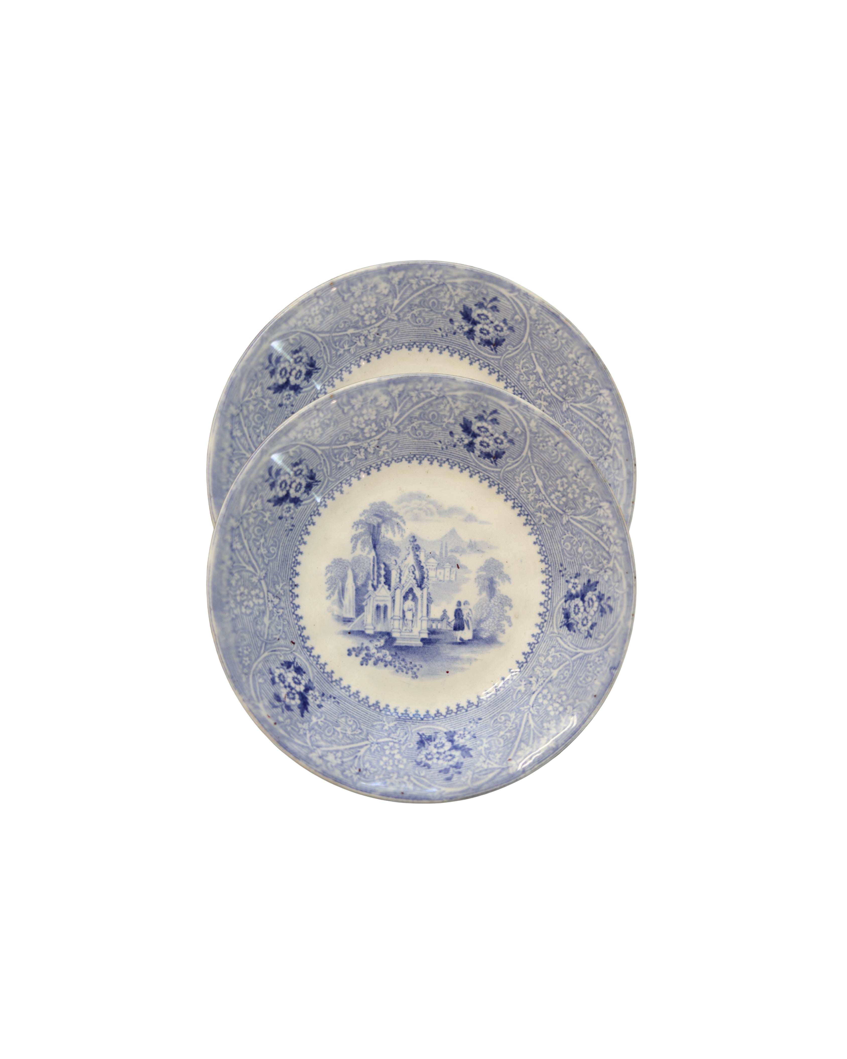 W. Adams & Sons "Columbia" Berry Bowls, Pair