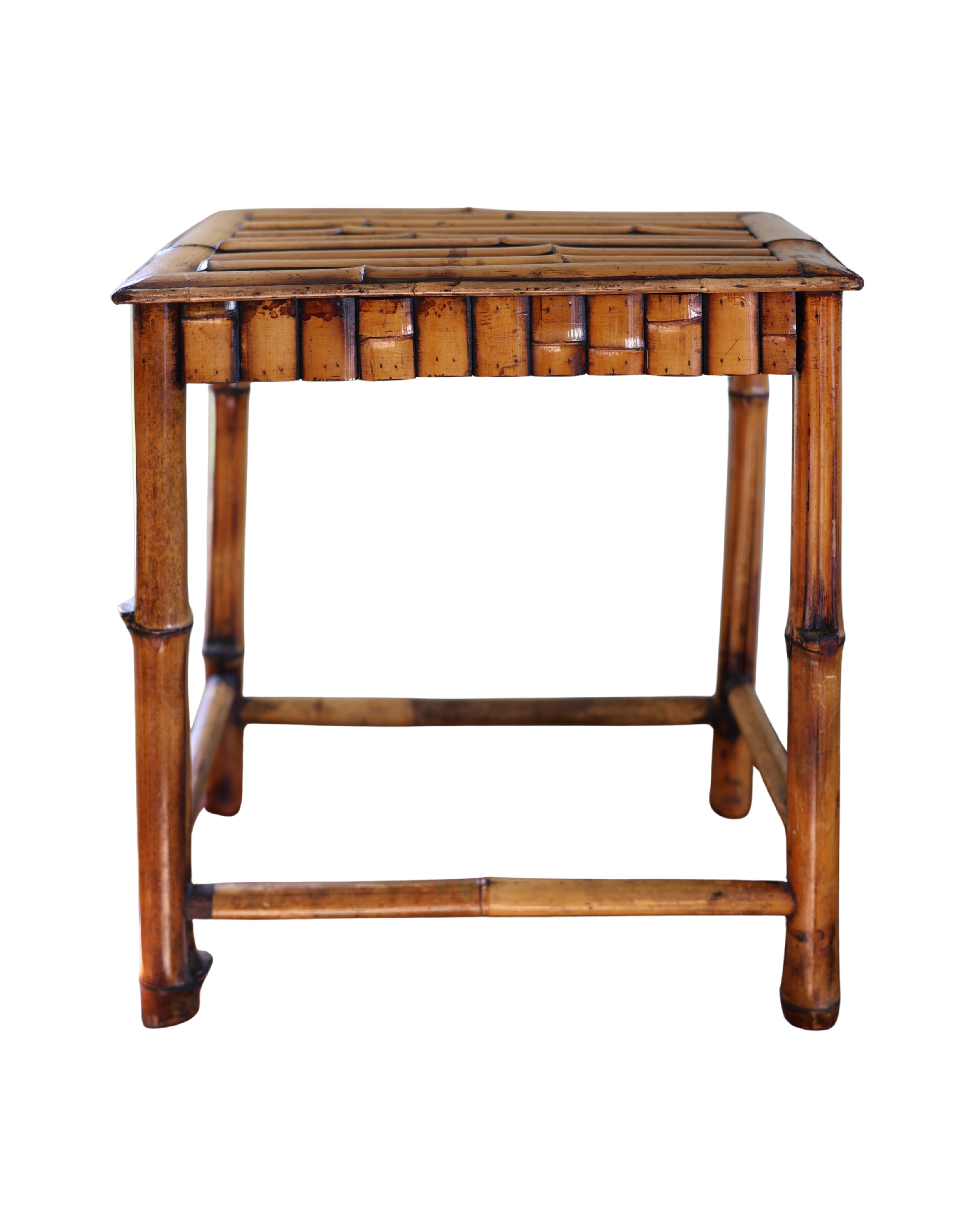 Burnt Bamboo Side Table-1