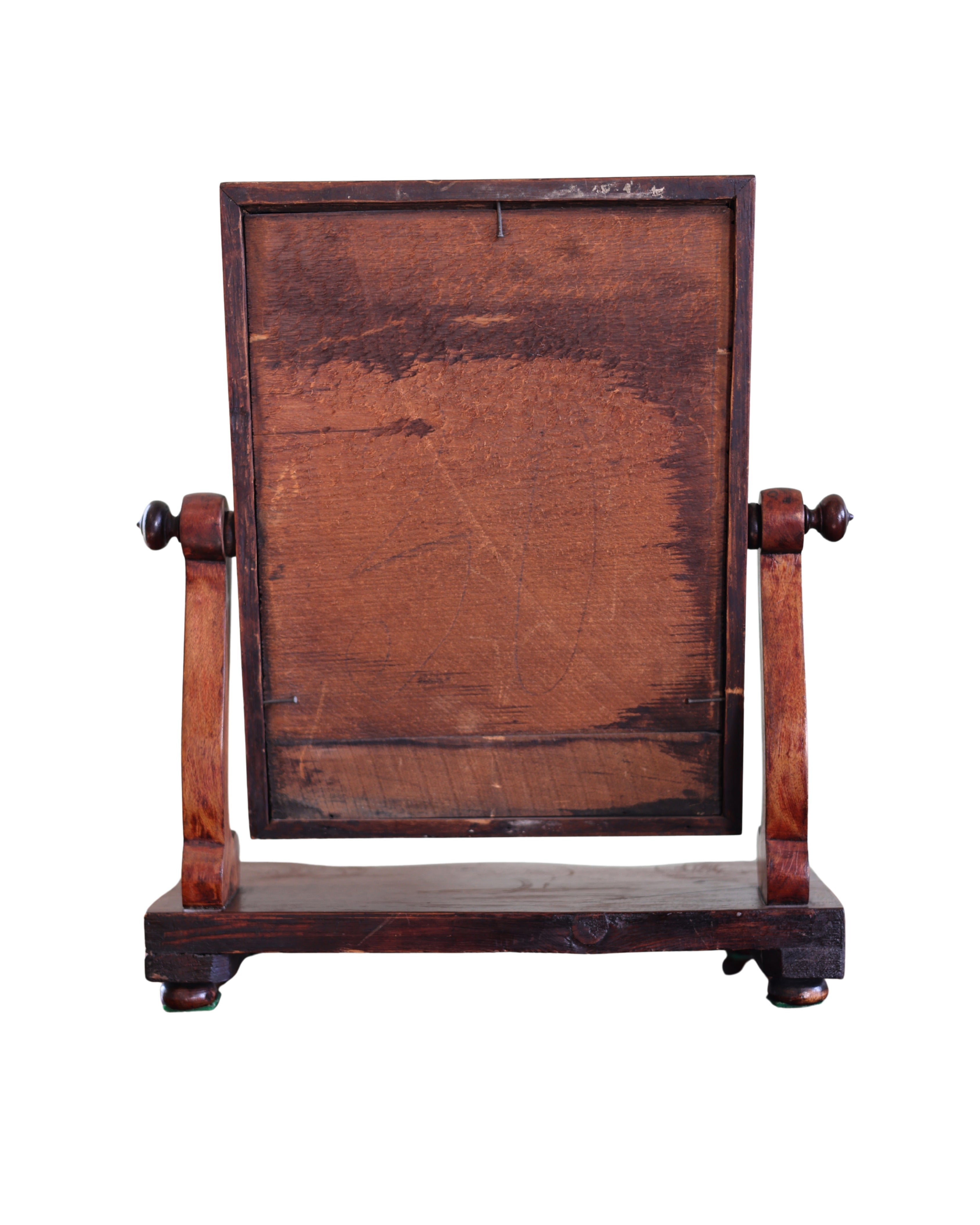 Mahogany Serpentine Dressing Mirror-4