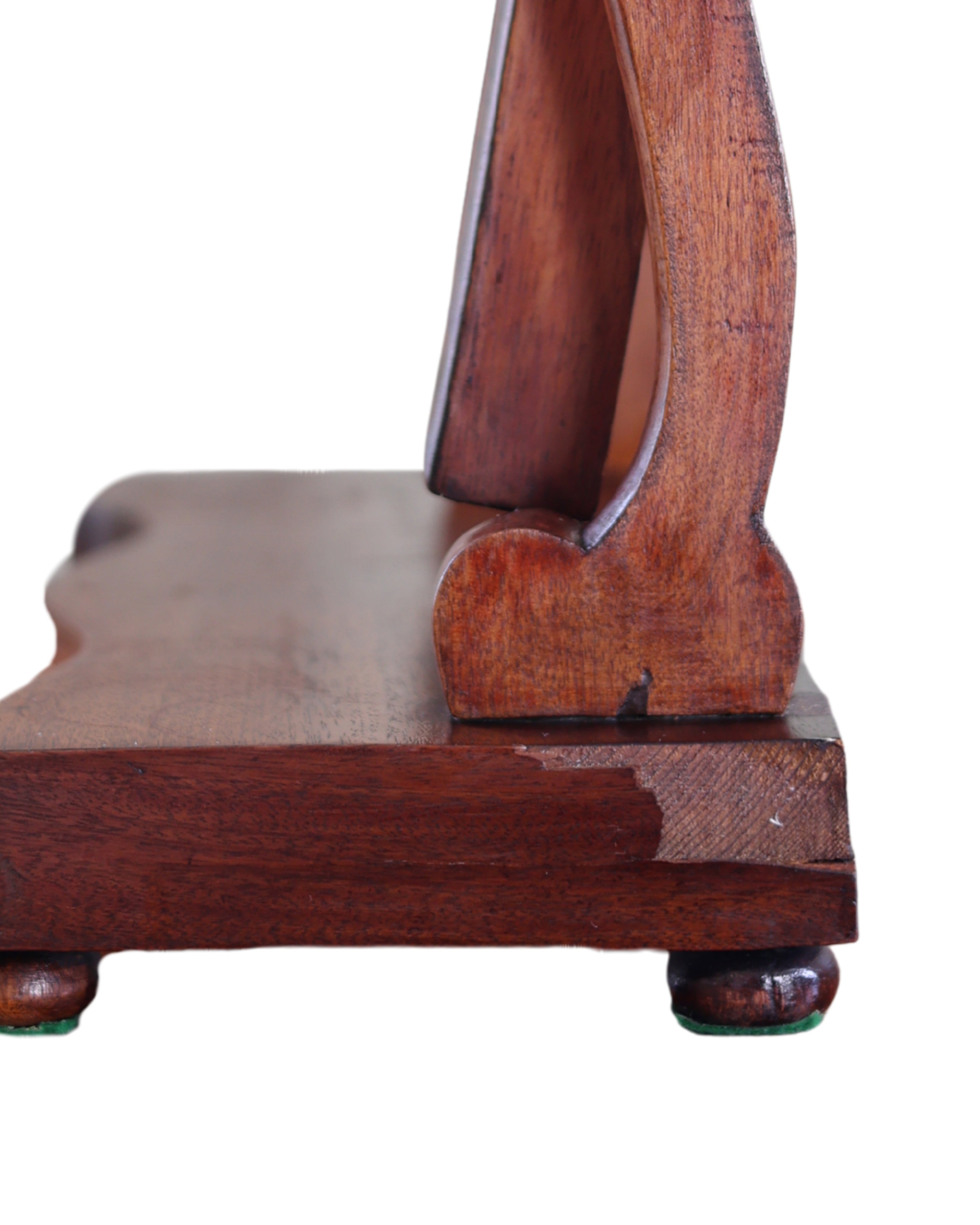 Mahogany Serpentine Dressing Mirror-5