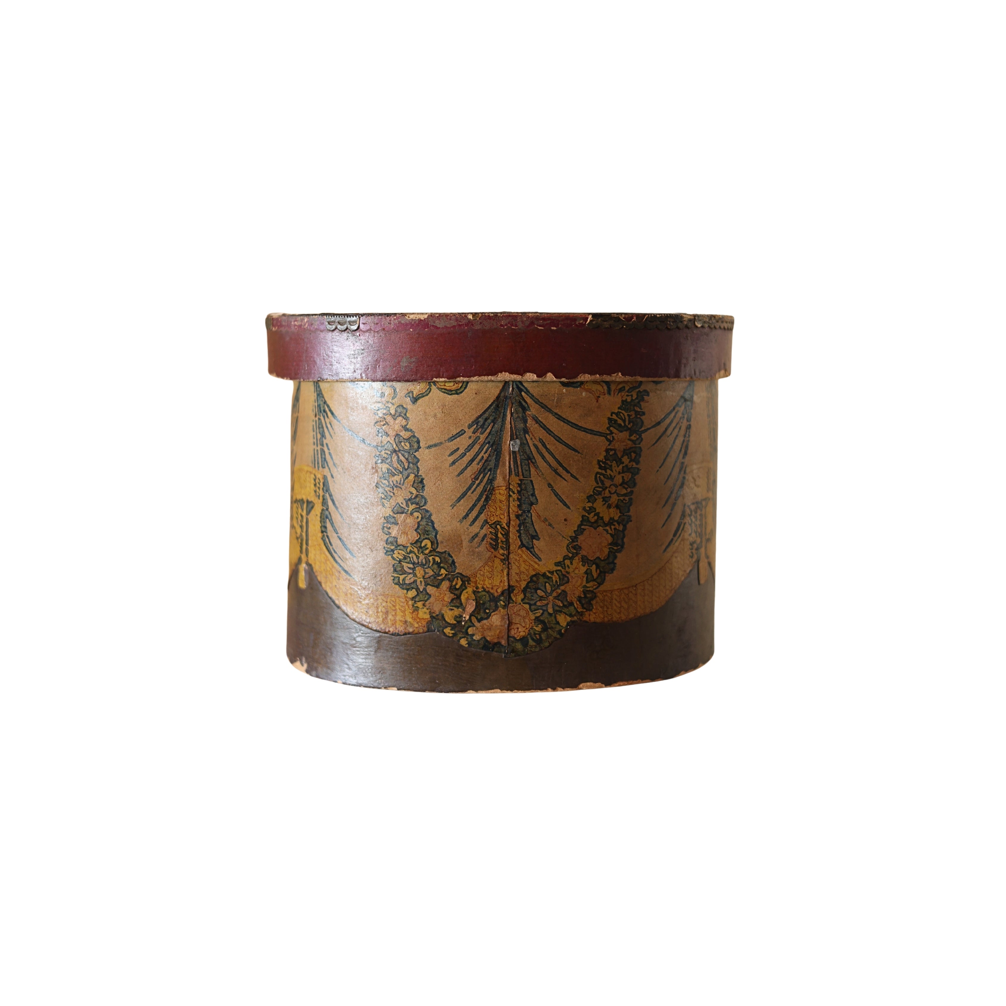 Early Folk Art Wallpaper Box