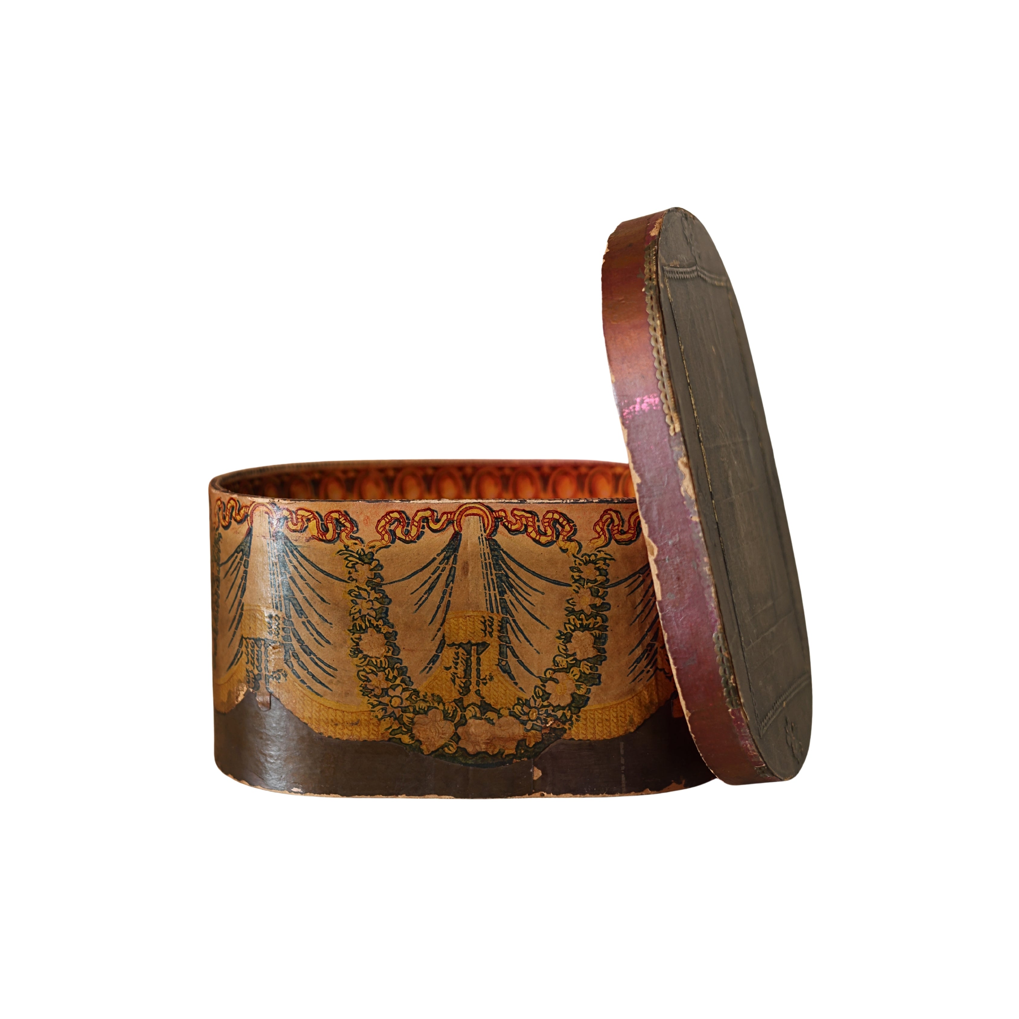 Early Folk Art Wallpaper Box