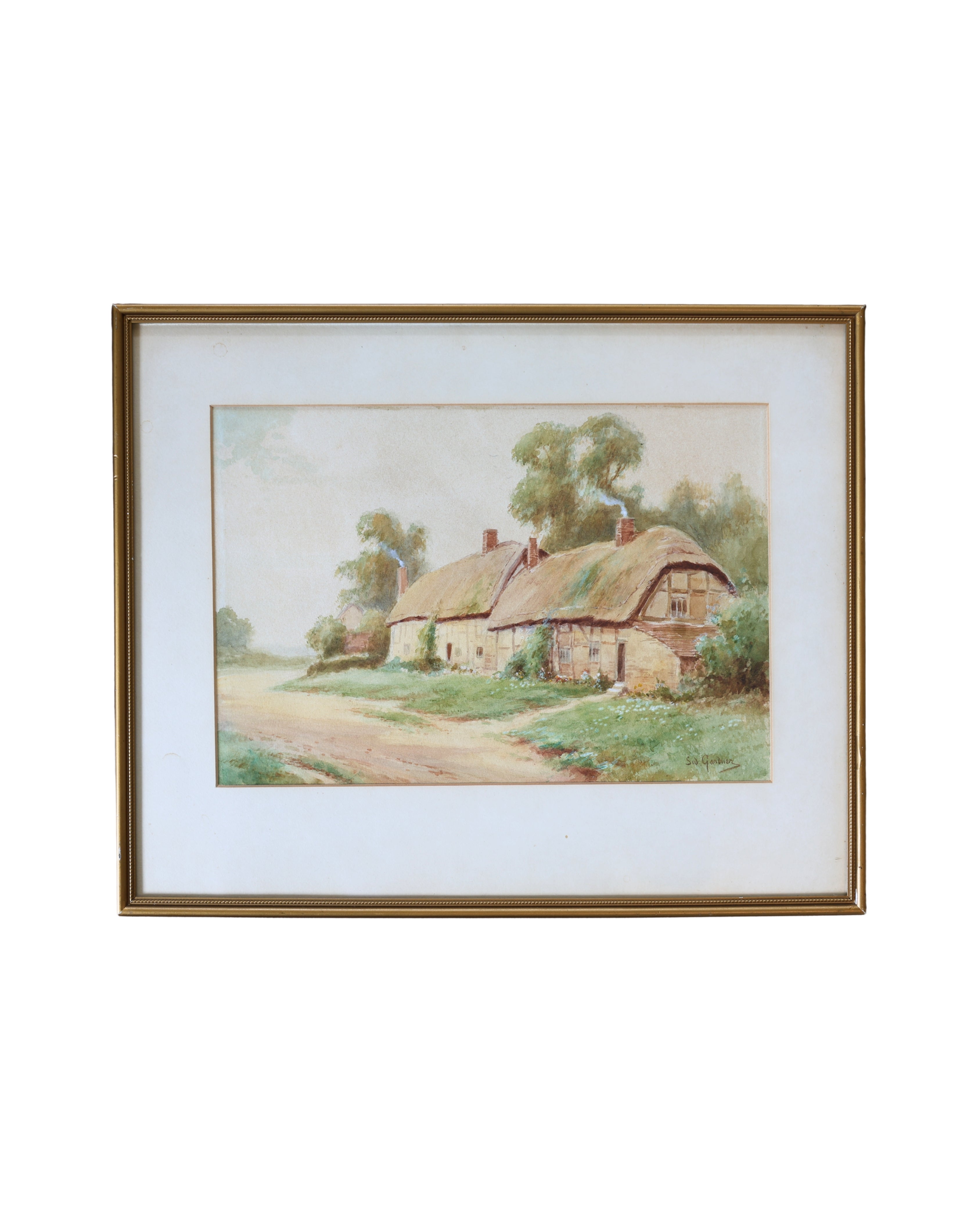 Thatched Cottage Watercolors by Sidney Valentine Gardner