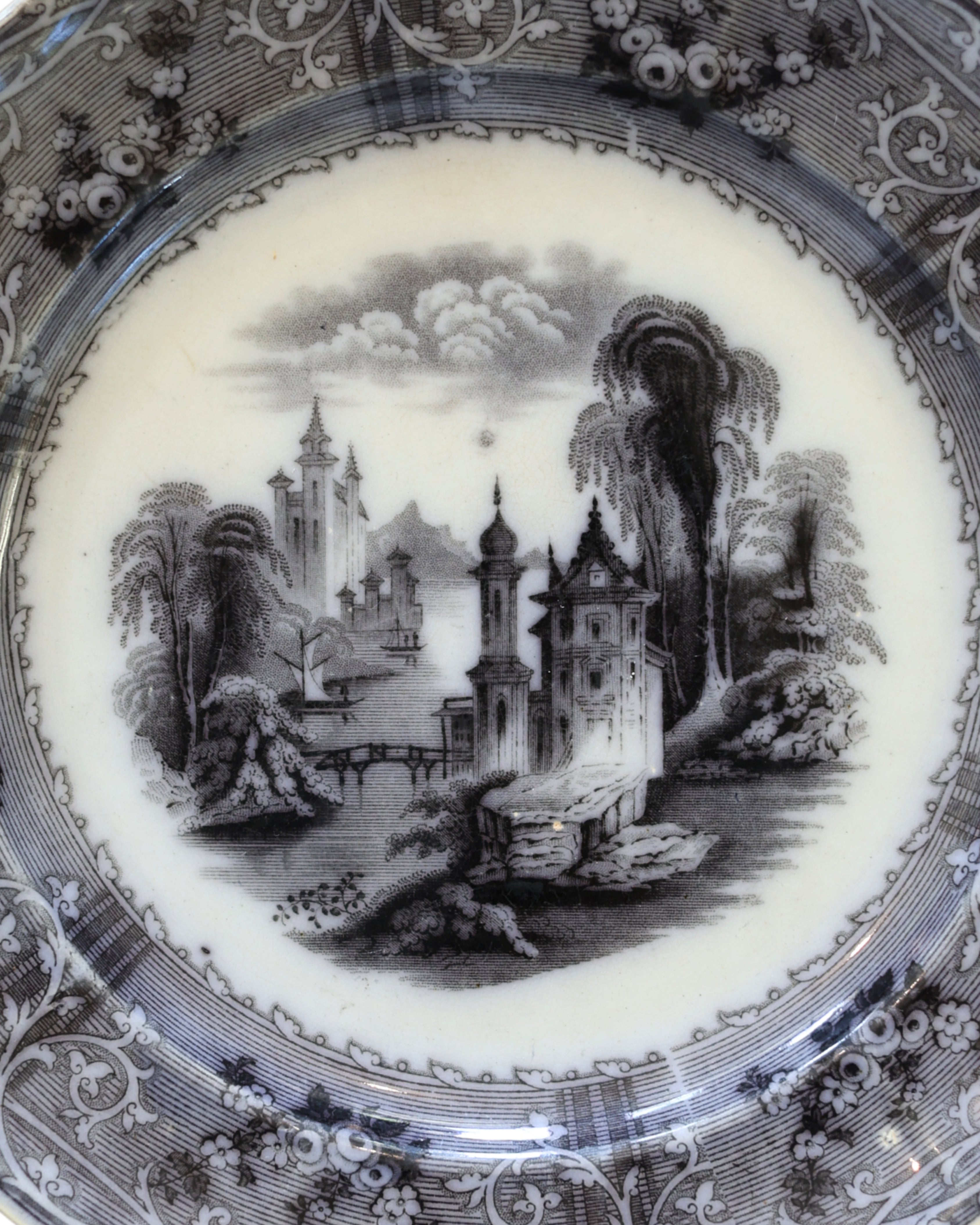 T. J. & J. Mayer "Rhone Scenery" Luncheon Plate