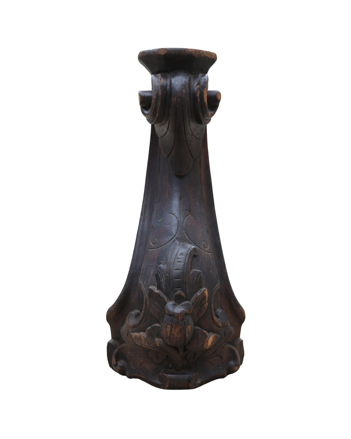 Victorian Carved Furniture Leg Candleholders-3