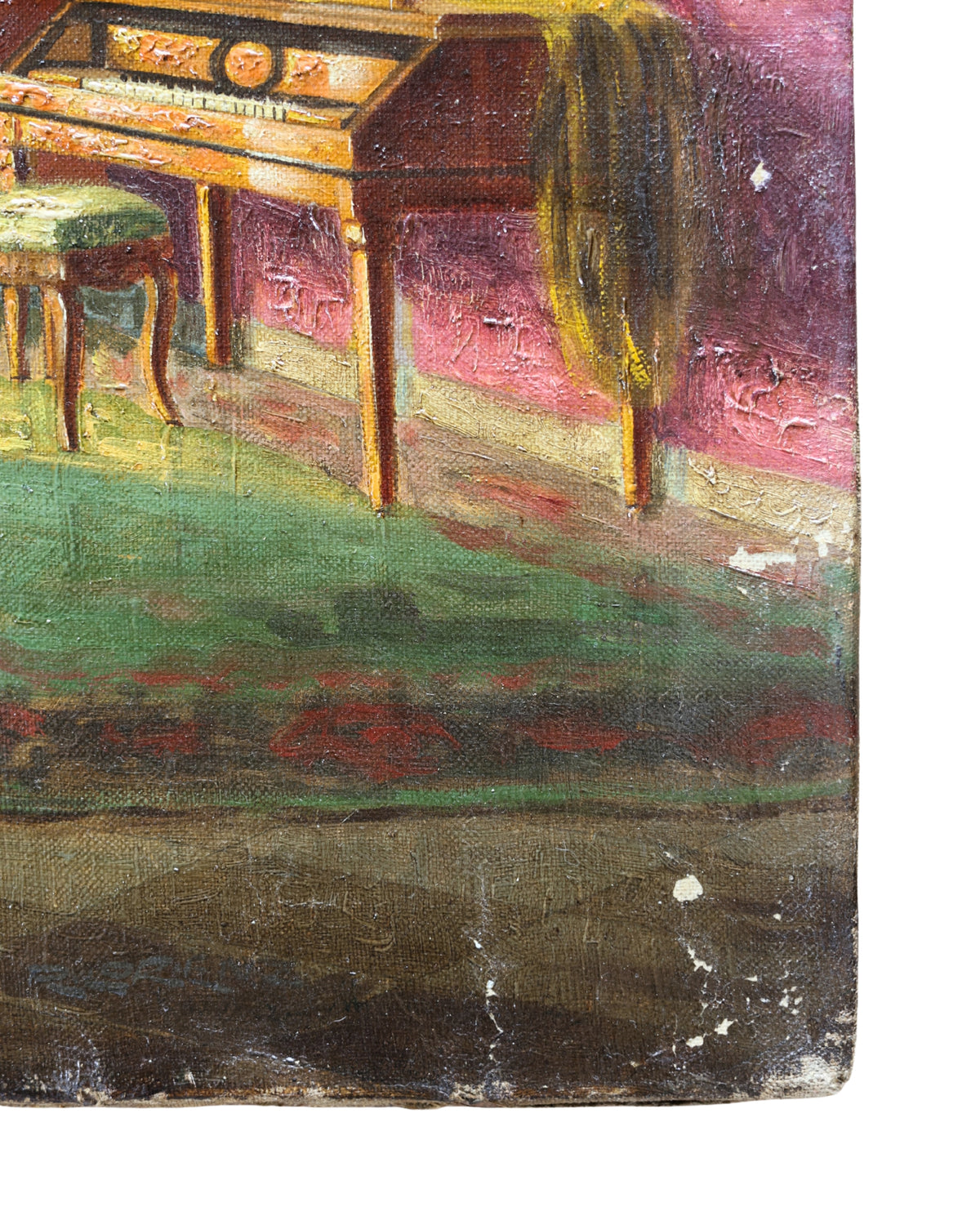 Garden View Interior Parlor Painting-8
