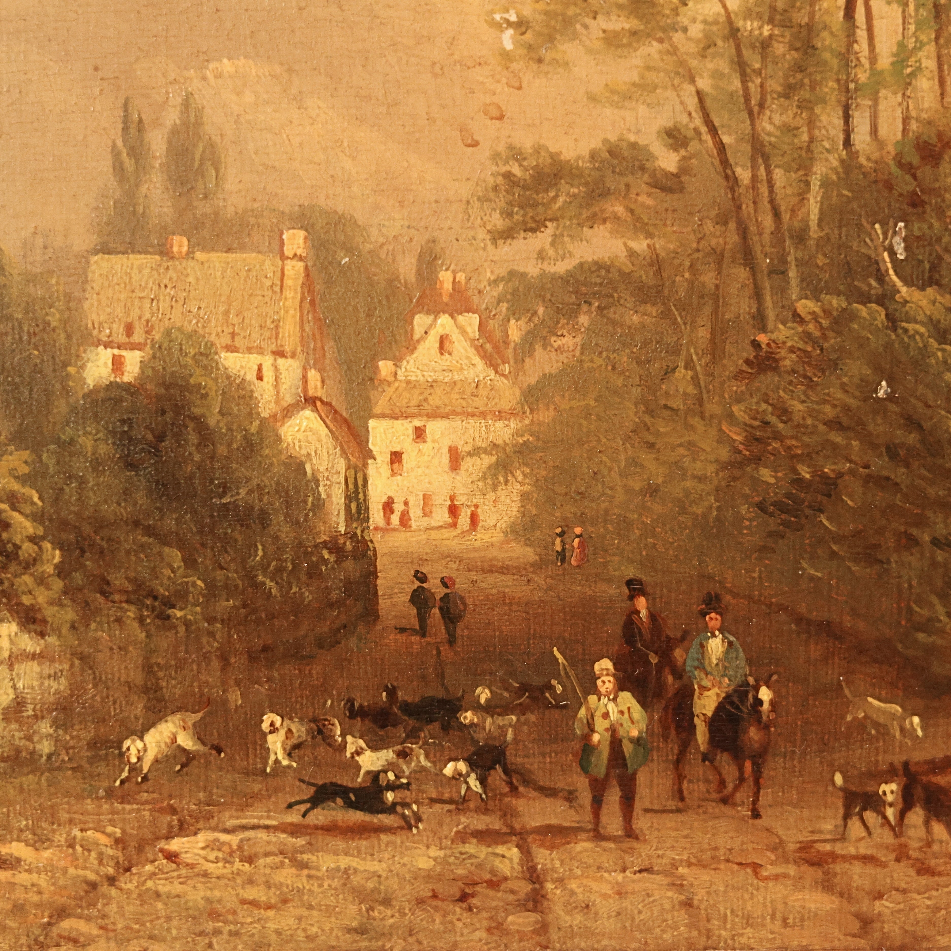c. 1863 Country Estate Oil Painting, "Approach to Ambleside"