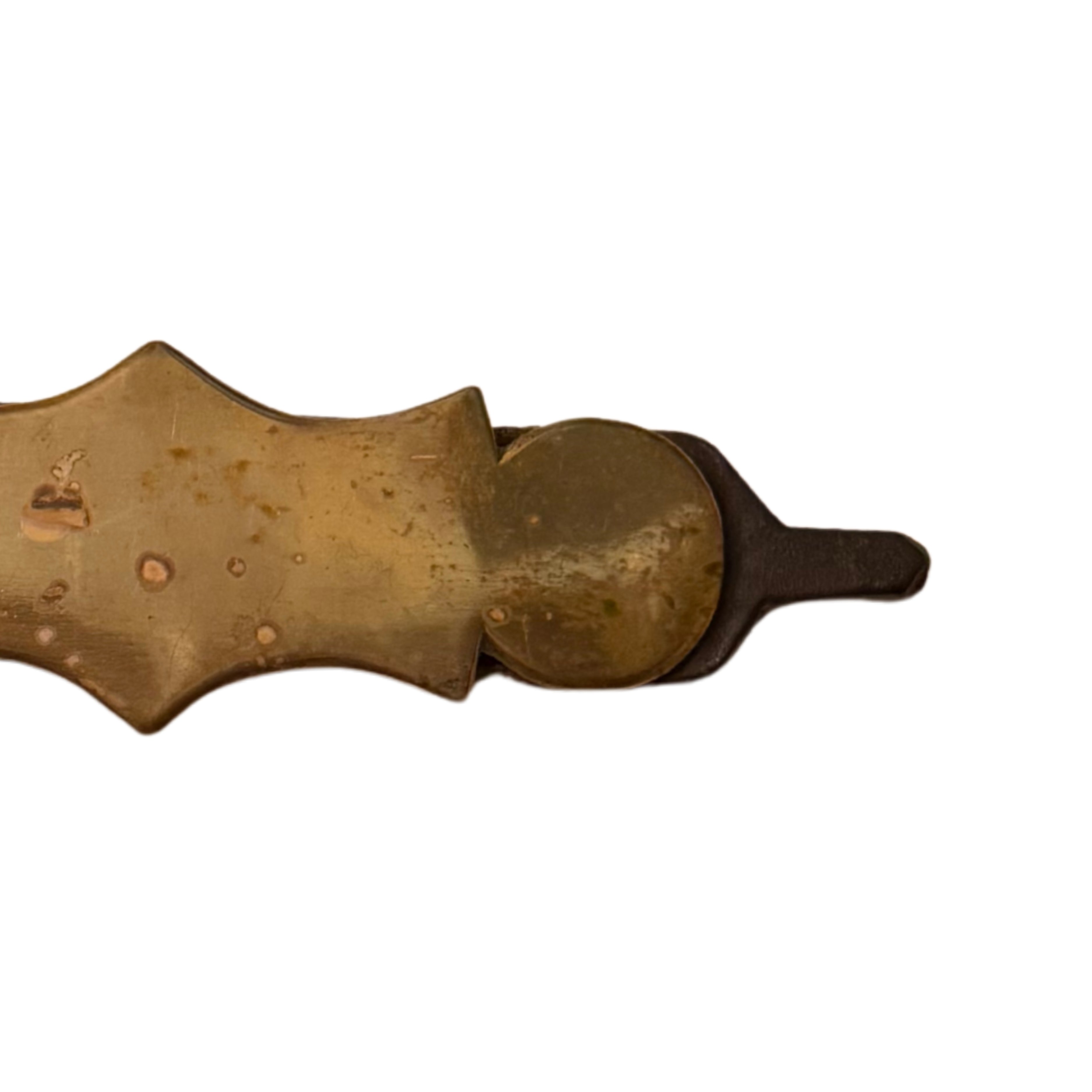 Mounted Horse Brass — Geometric Motif