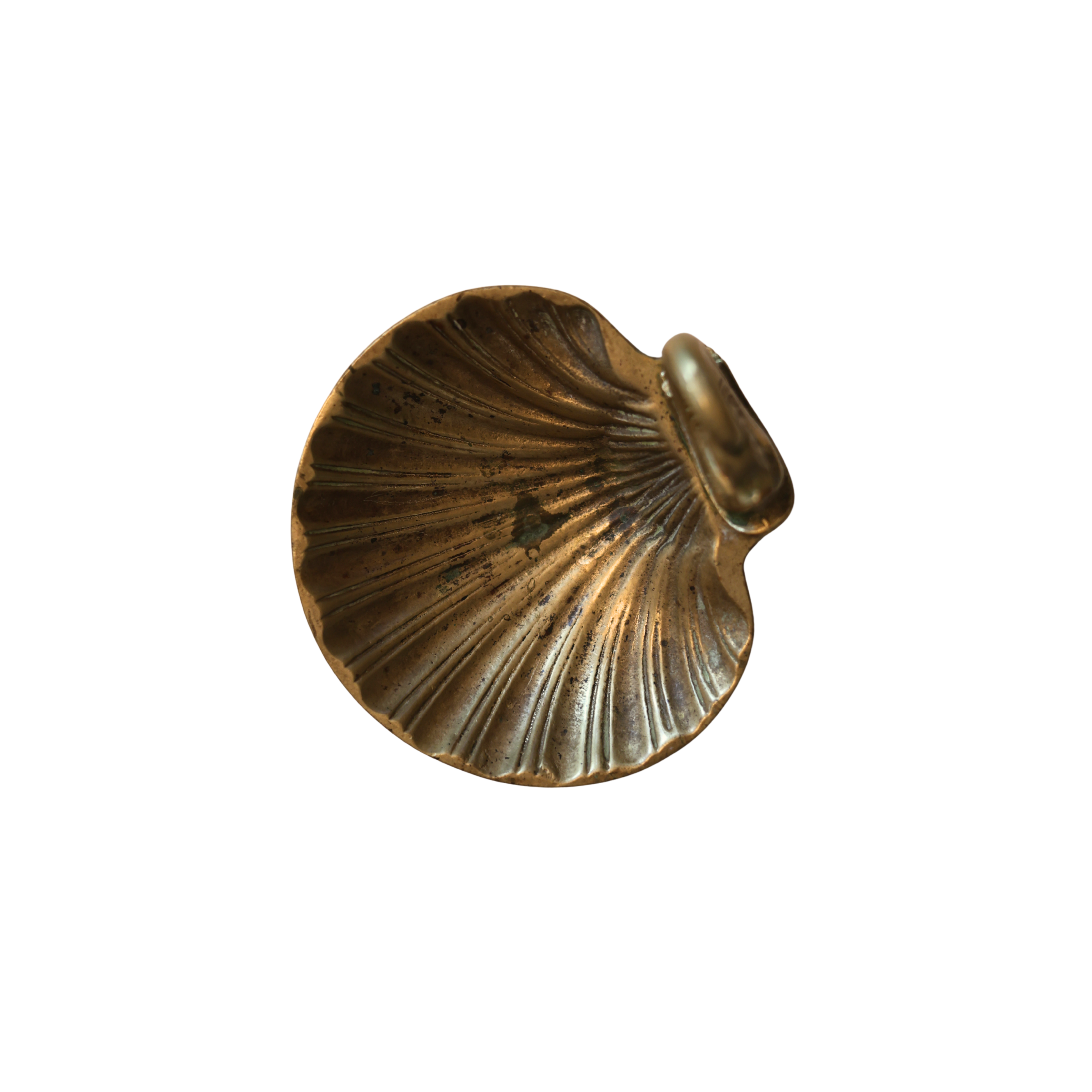 Figural Dolphin Brass Soap Dish