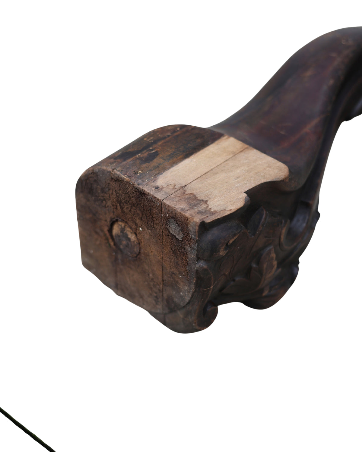 Victorian Carved Furniture Leg Candleholders-4