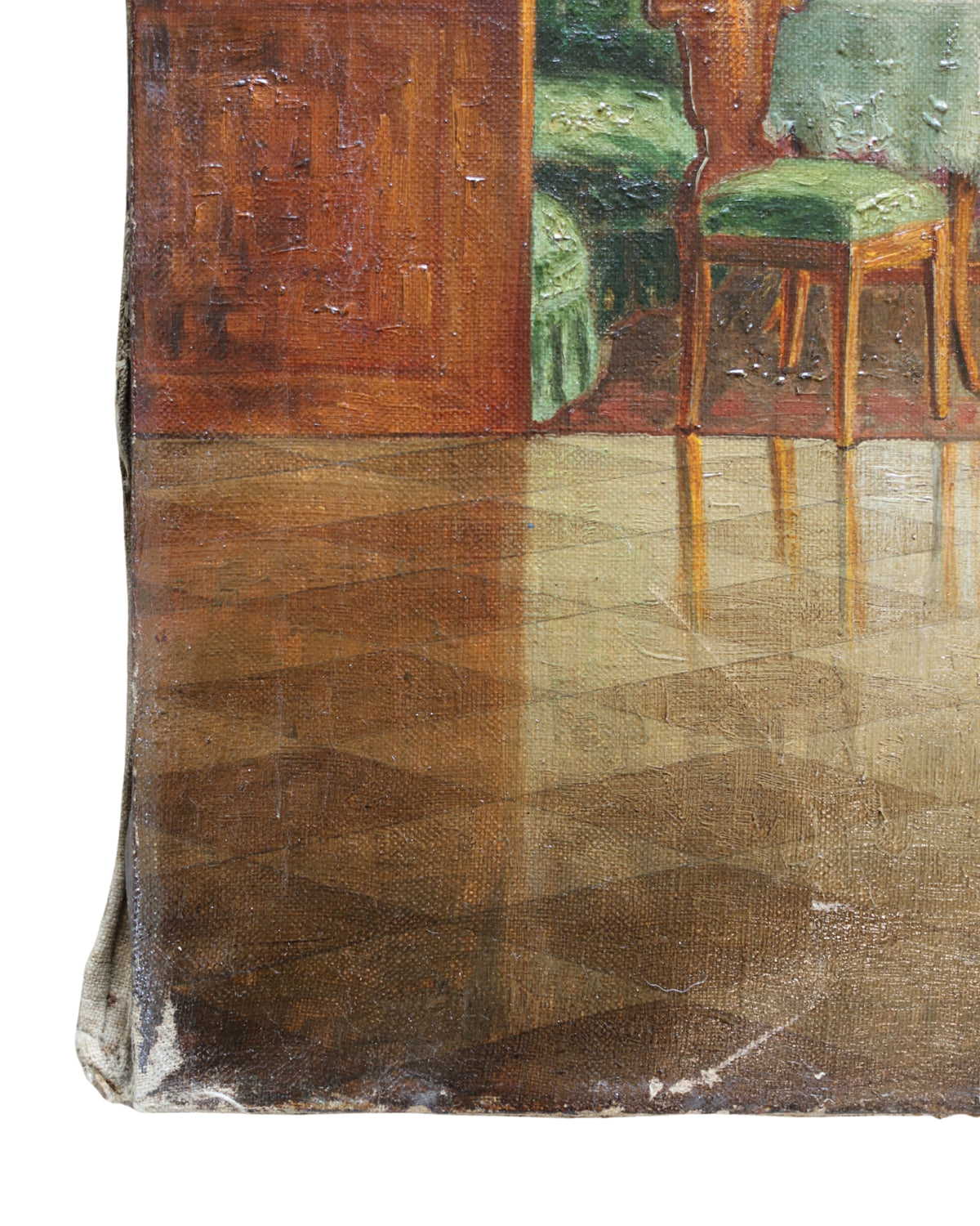 Garden View Interior Parlor Painting-9