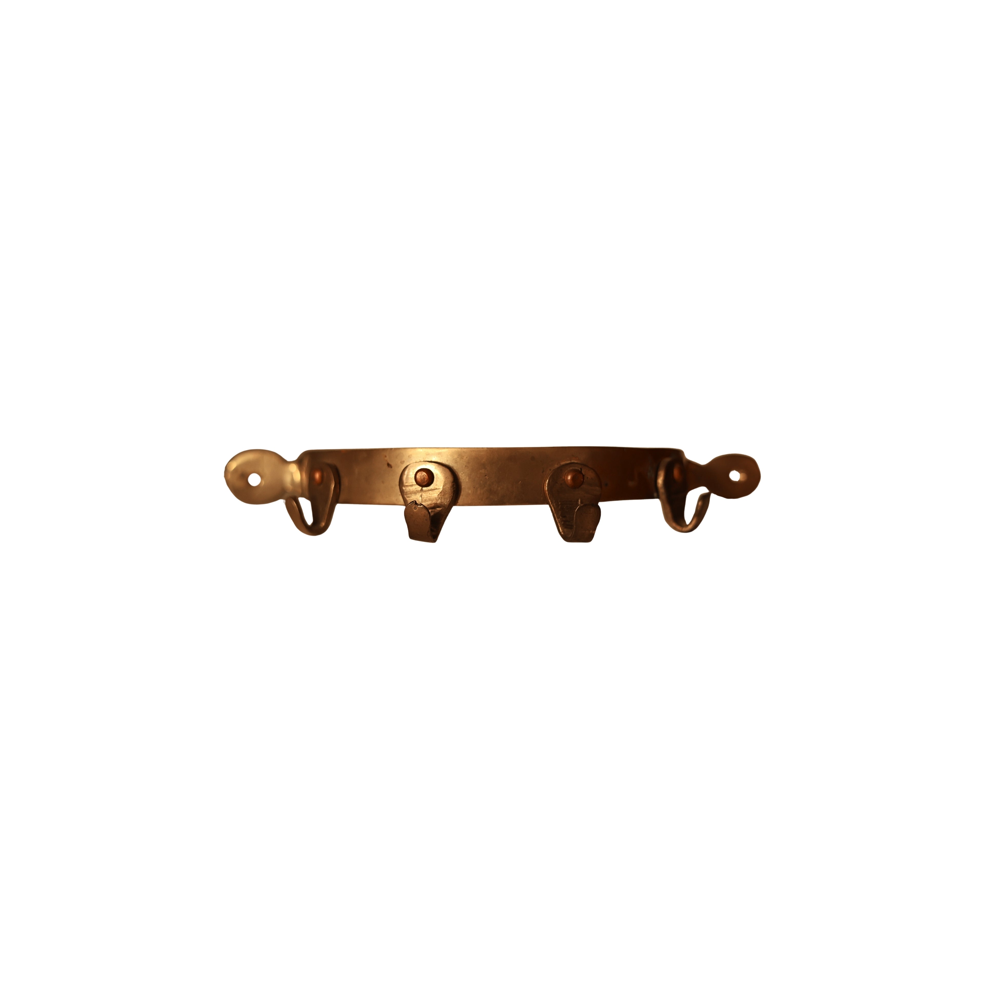 Brass Wall-Mounted Pot Hook Rack