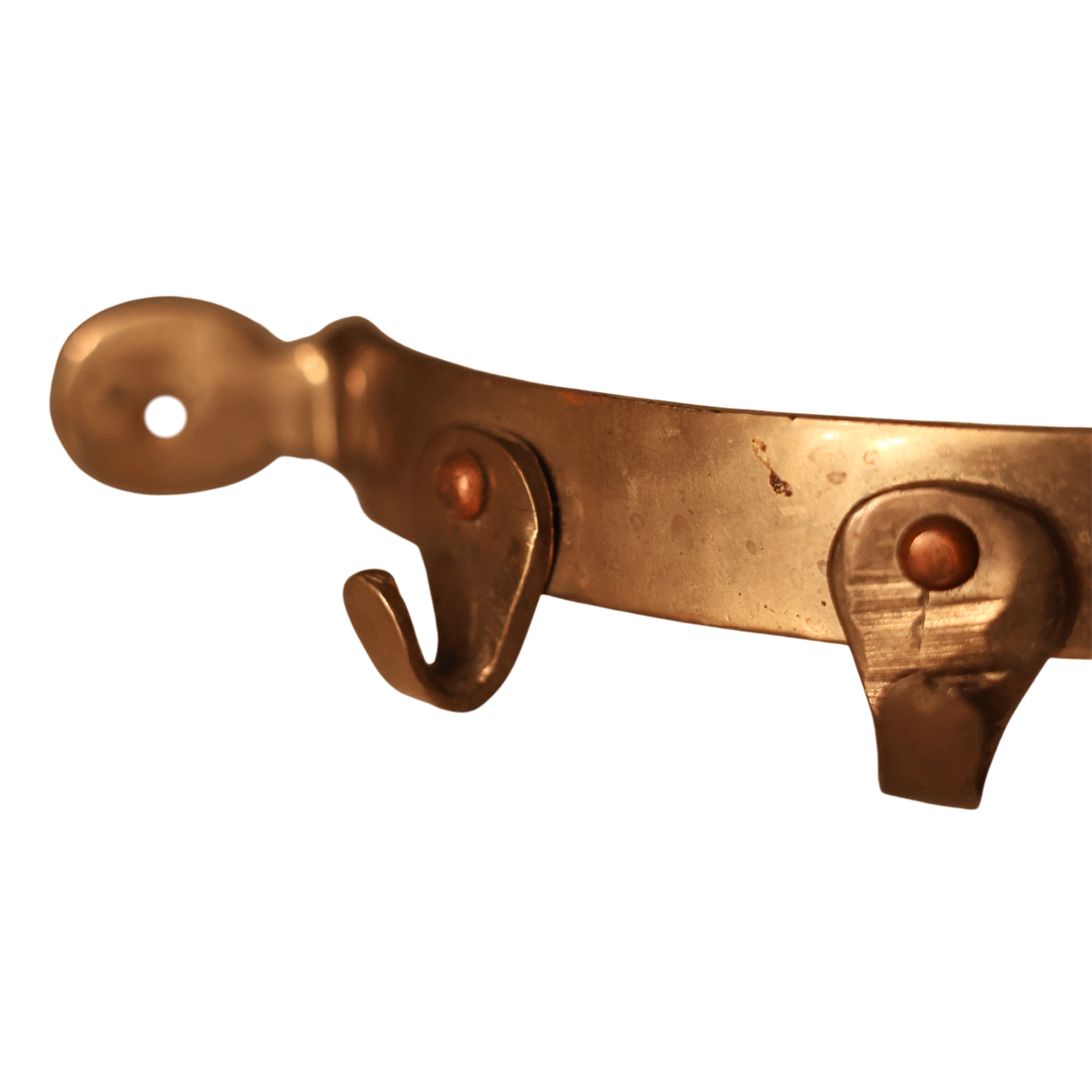 Brass Wall-Mounted Pot Hook Rack
