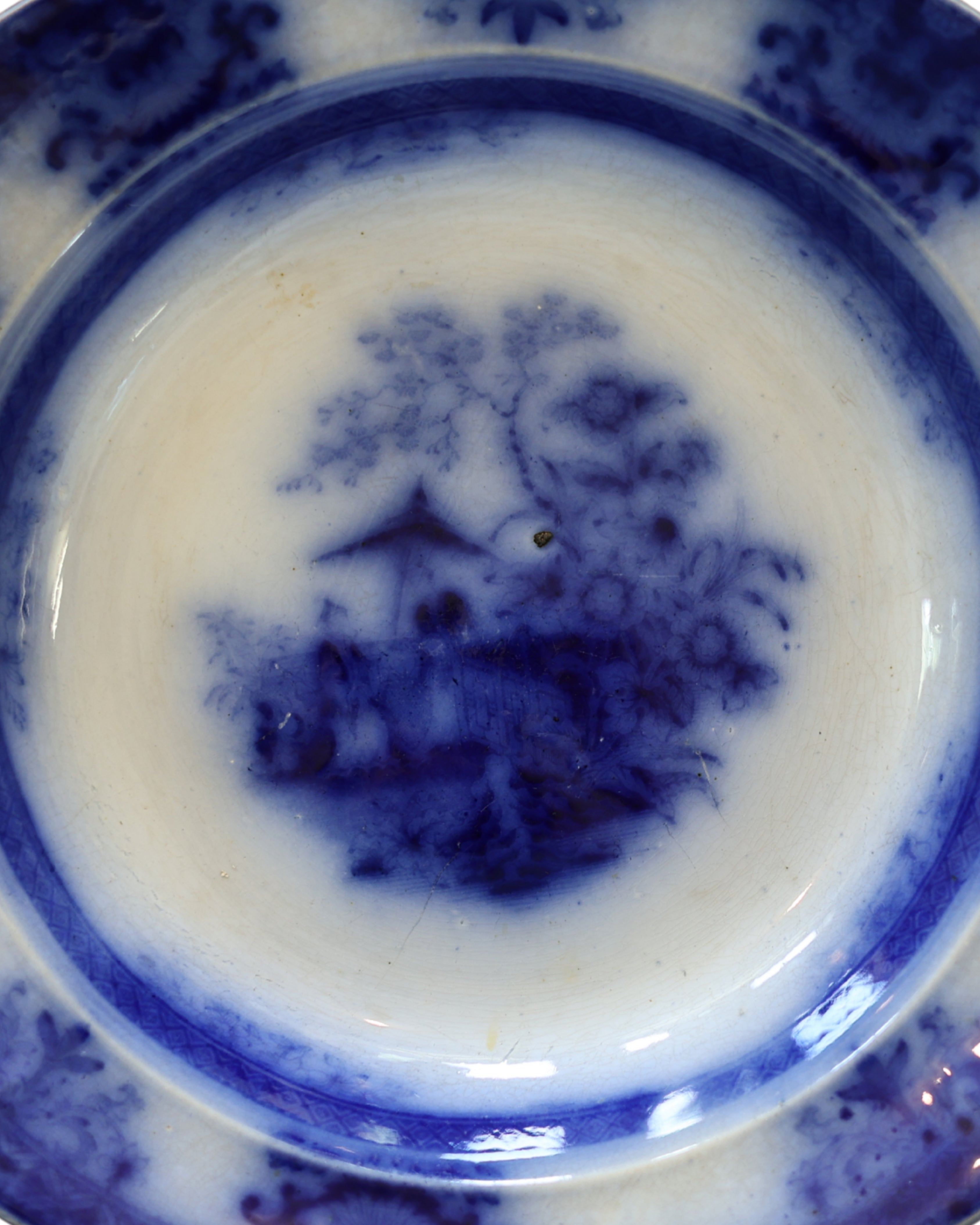 Davenport "Amoy" Flow Blue Bowl-5