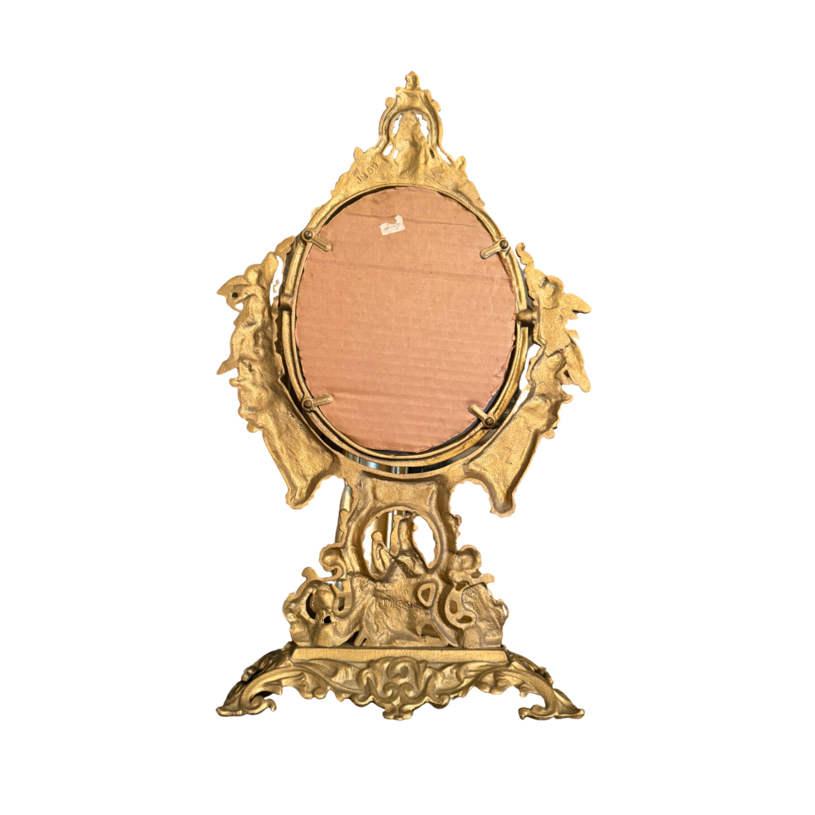 Ornate Gold Iron Mirror