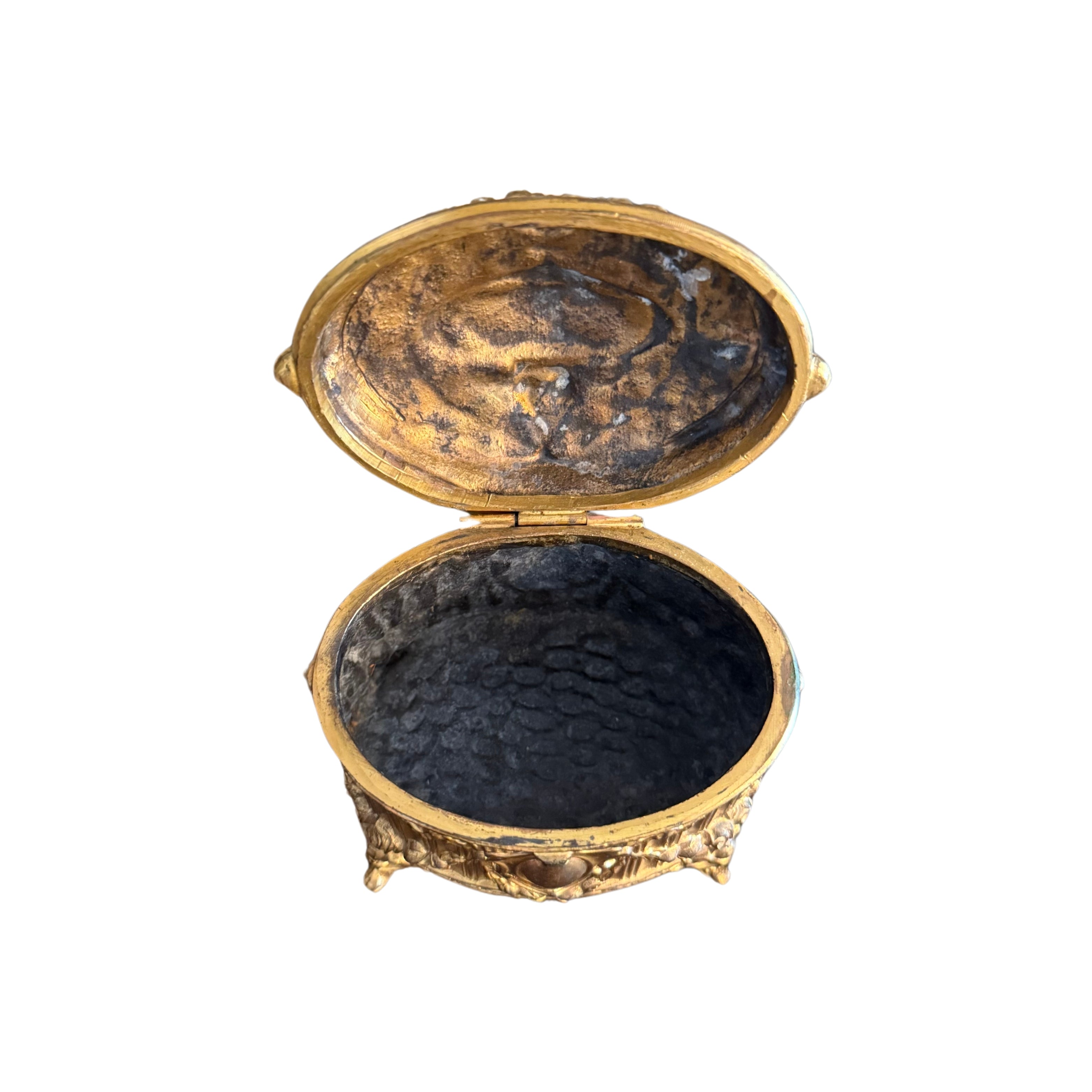 French Gilt Jewelry Casket