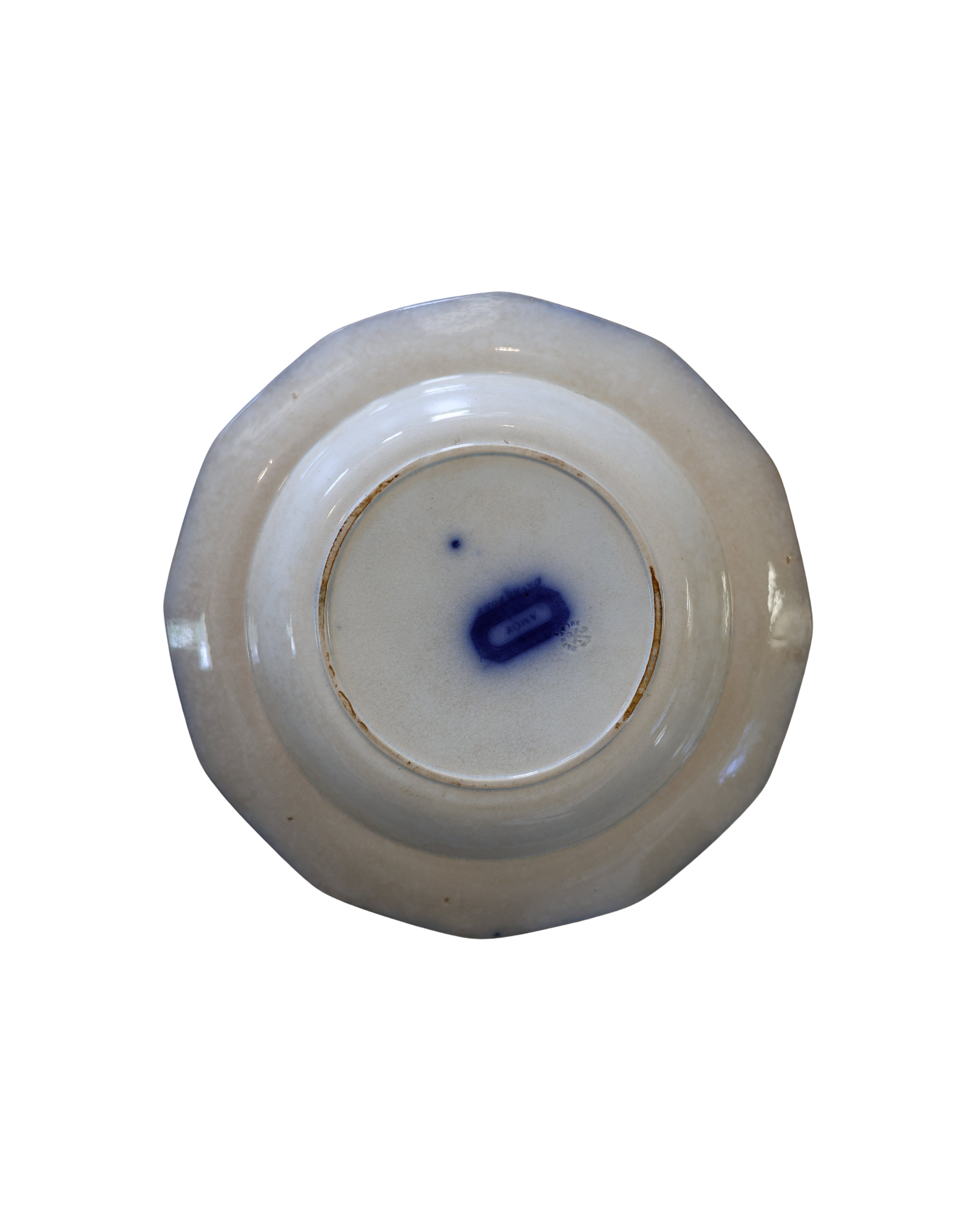 Davenport "Amoy" Flow Blue Bowl-6