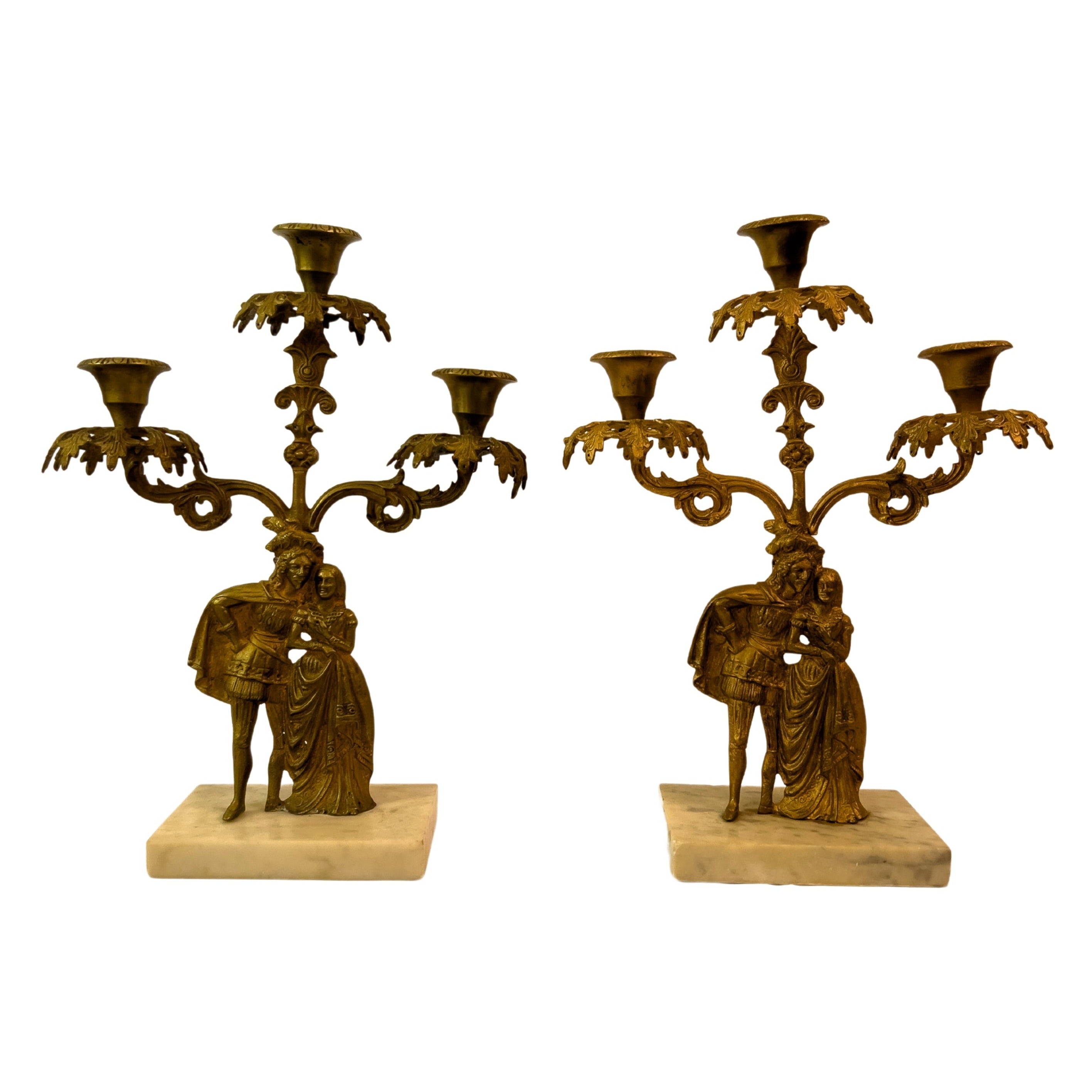 French Girandole Candelabras