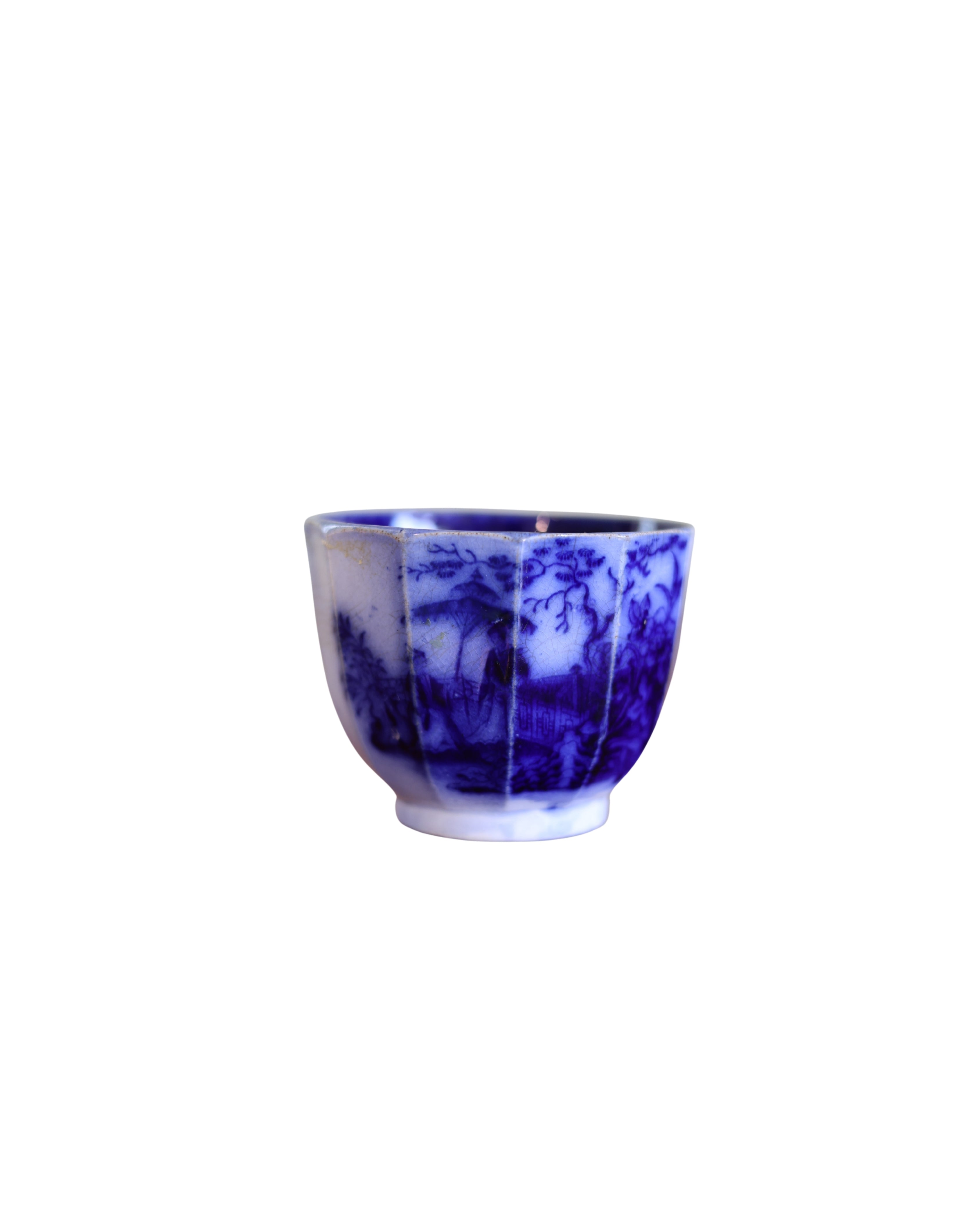 Davenport "Amoy" Flow Blue Tea Bowls-2