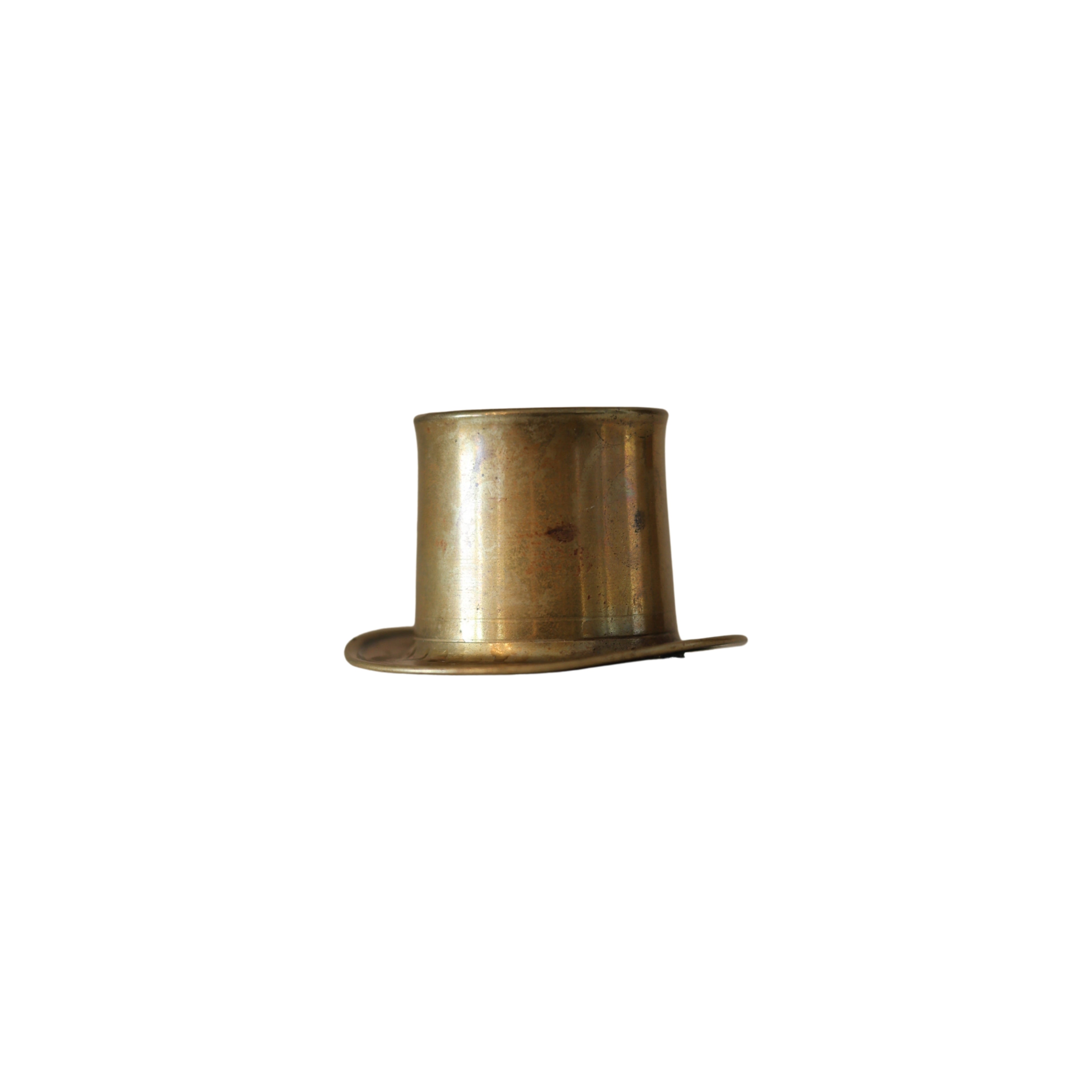 Brass Top Hat Match Holder