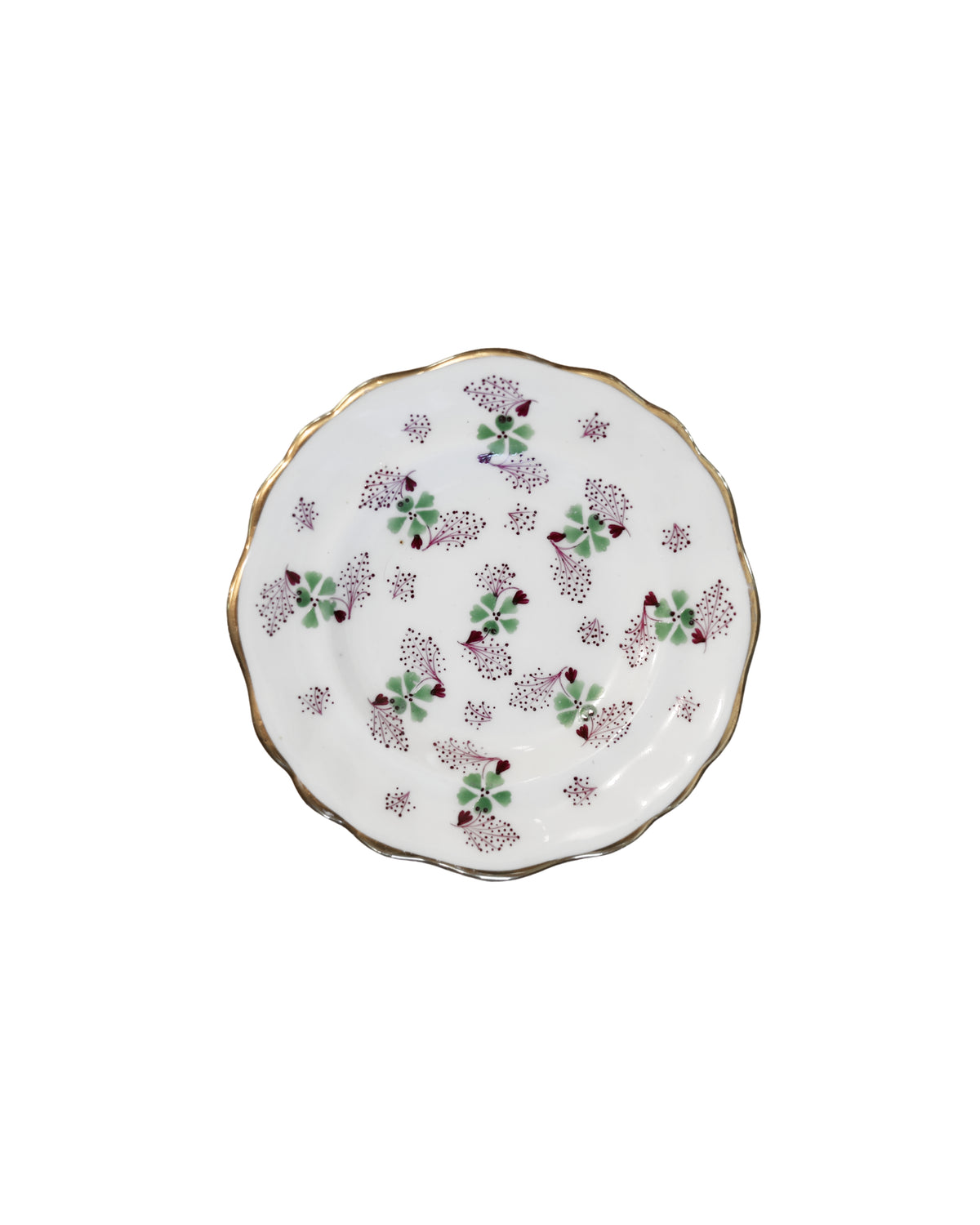 Soft-Paste Porcelain Clover & Floral Sprig Tea Cups, c. 1835–1850-2