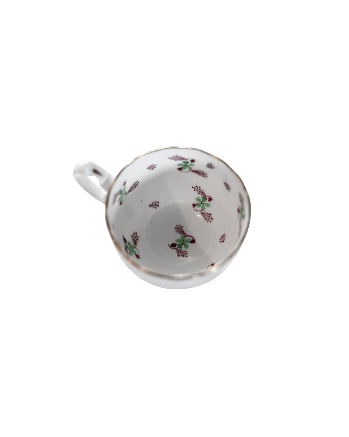 Soft-Paste Porcelain Clover & Floral Sprig Tea Cups, c. 1835–1850-3