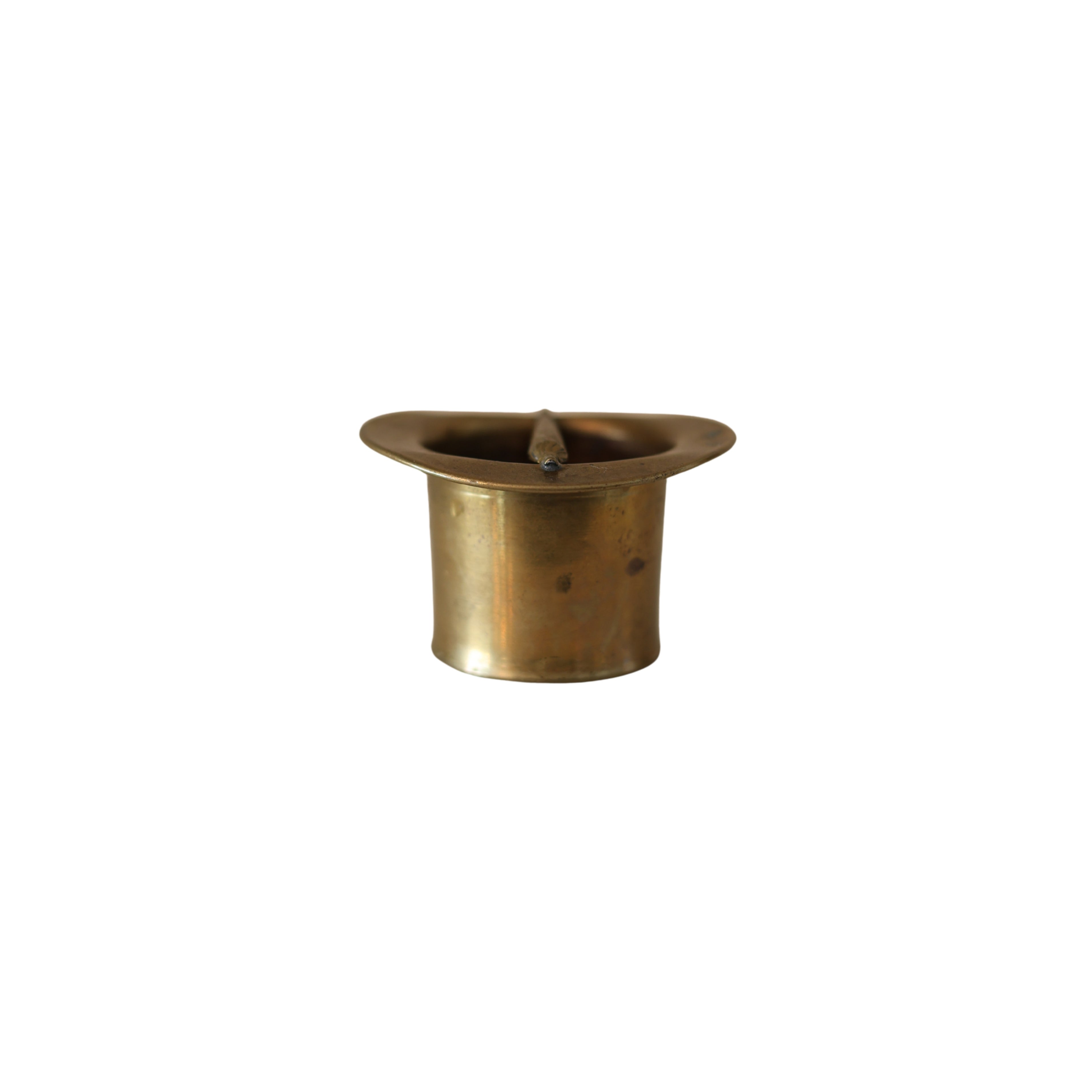Brass Top Hat Match Holder