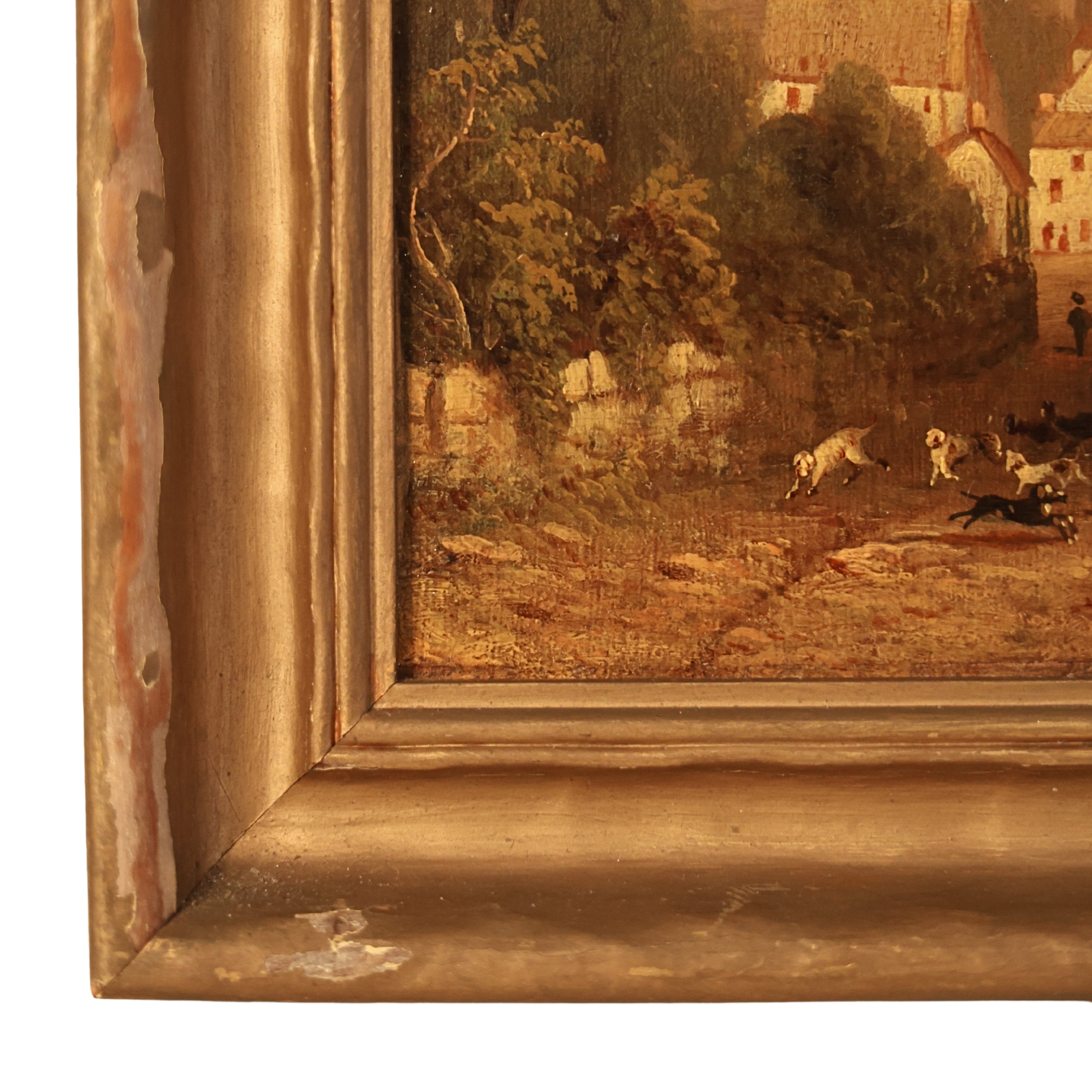 c. 1863 Country Estate Oil Painting, "Approach to Ambleside"